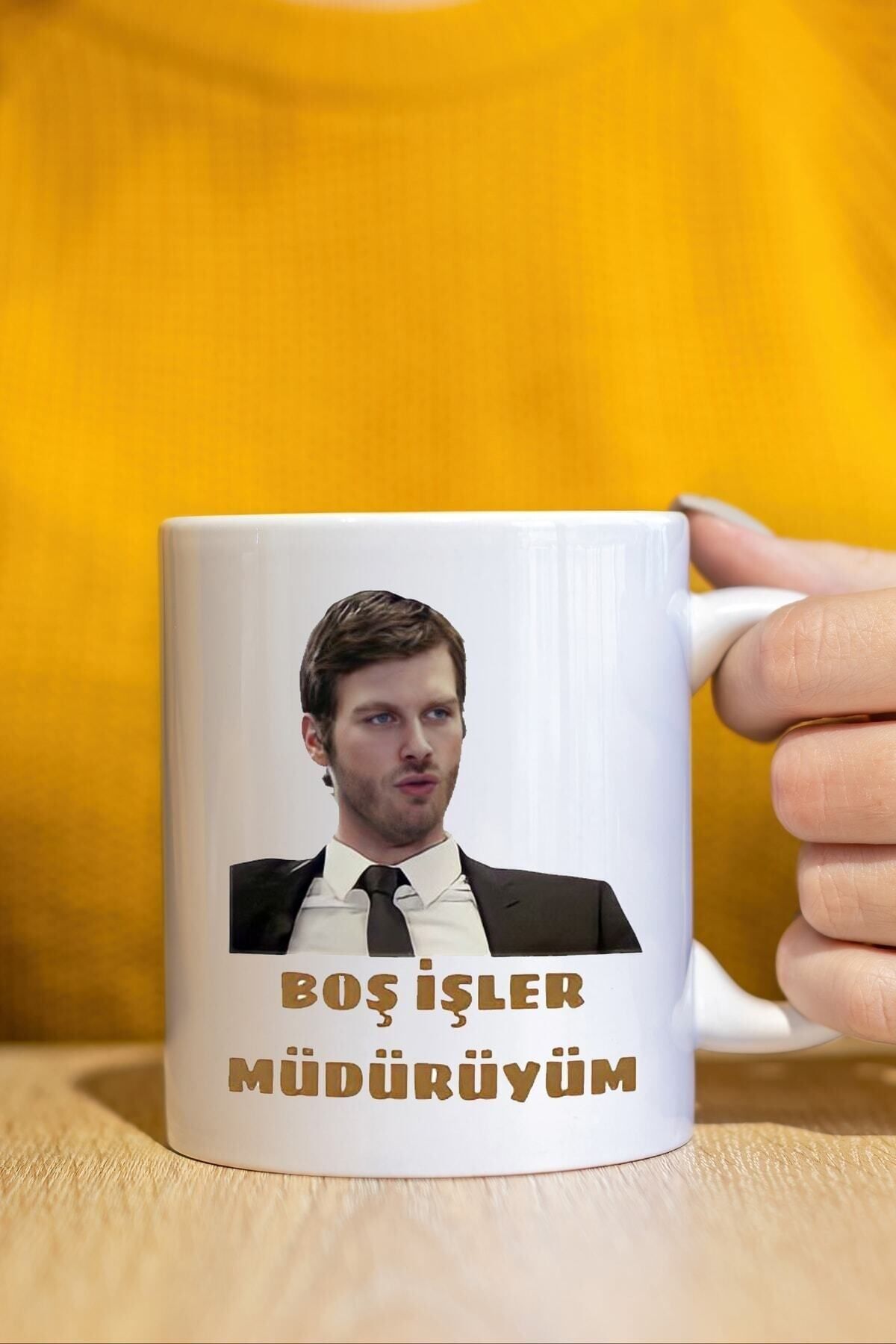 BİBANAPROMOSYON Beyaz Kupa Kuzey Güney Boş Işler Müdürüyüm