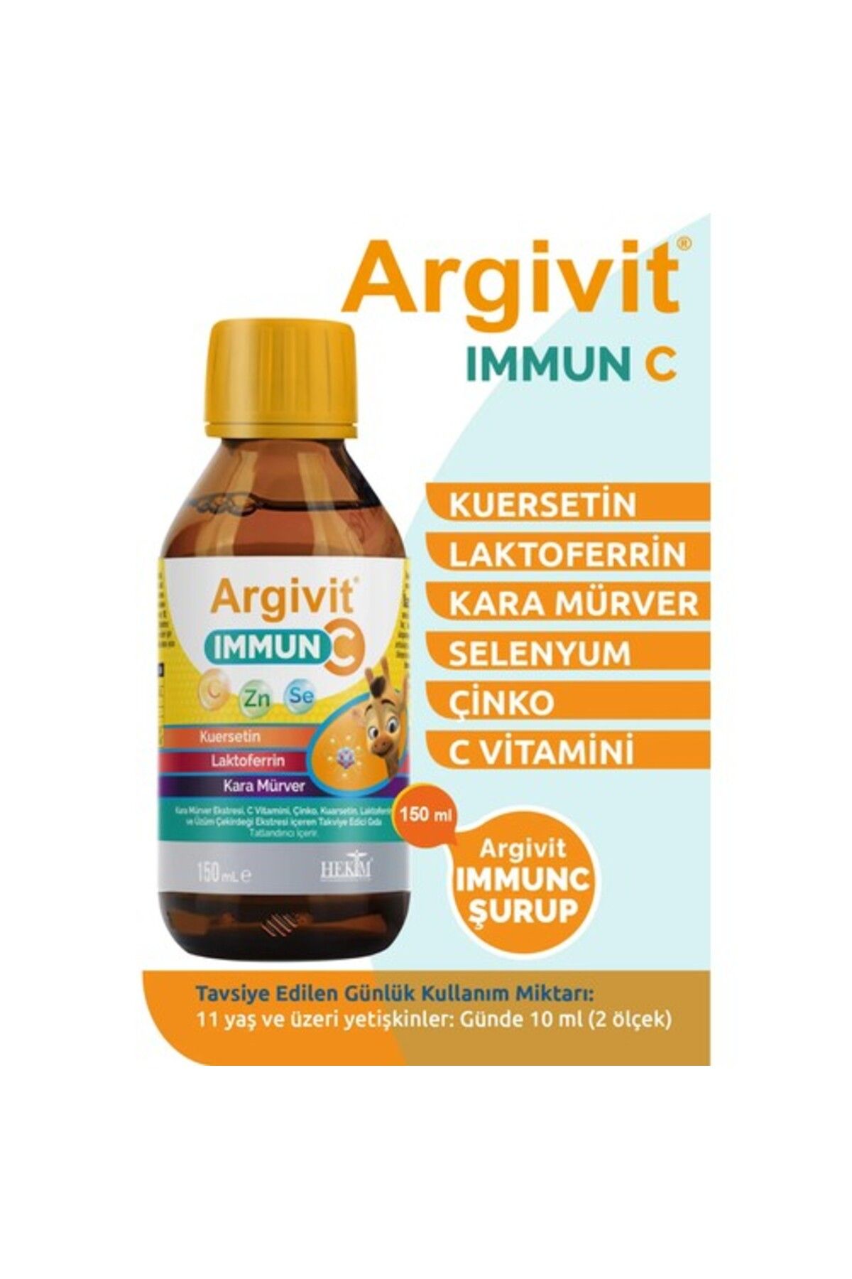 Argivit Argıvıt Immun C Surup 150 Ml