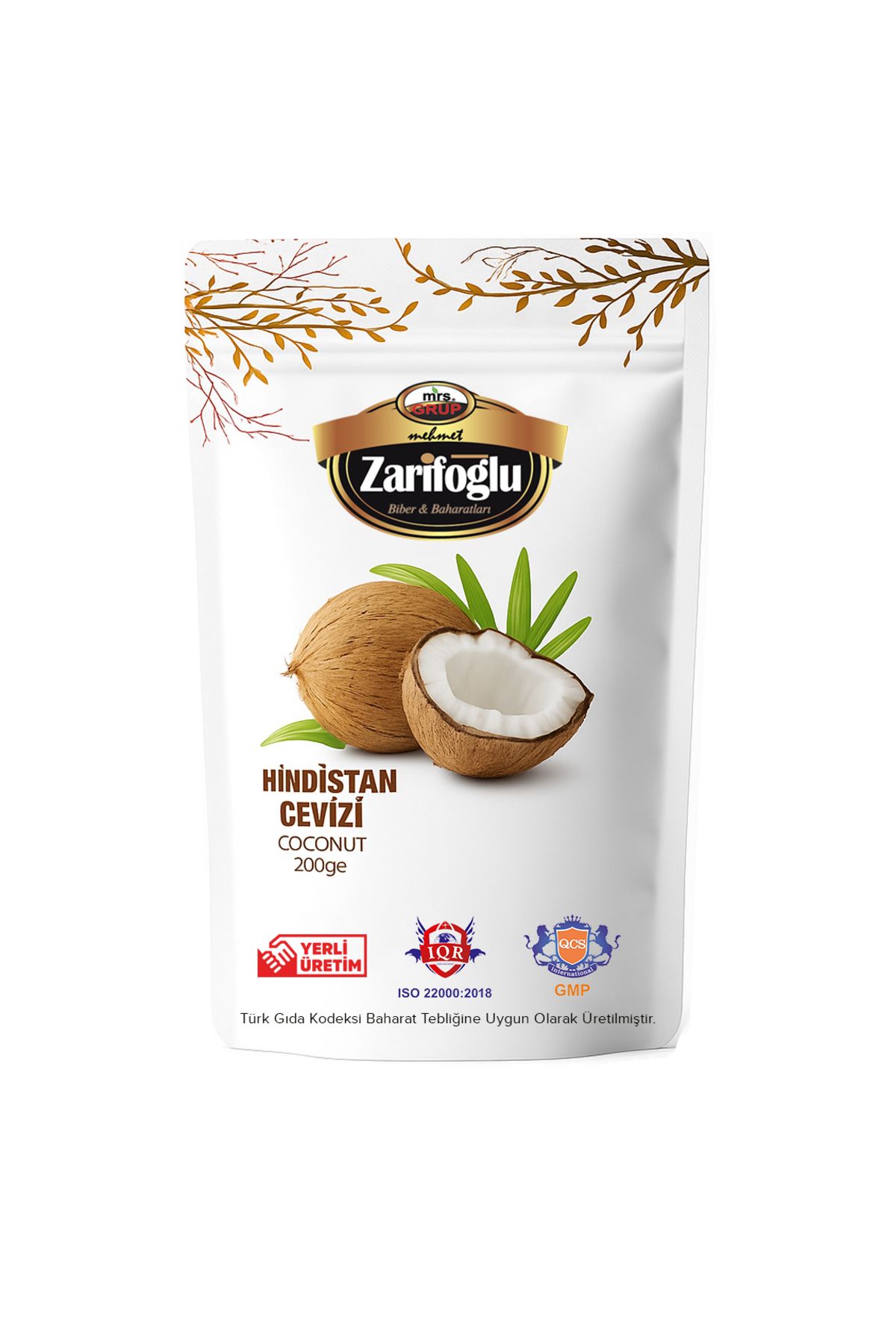 Zarifoğlu Hindistan Cevizi 200 gr
