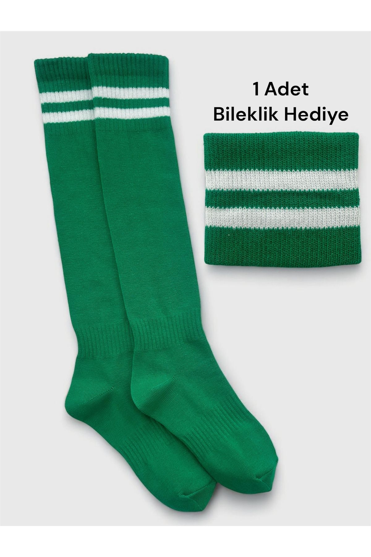 Çorabistaan 2 Çift Çok Renkli Çemberli Unisex Kız Erkek Çocuk Futbol Halı Saha Maç Çorabı Tozluk Spor Taraftar