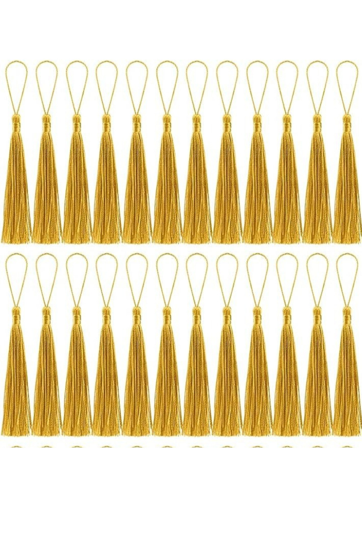 ELGALA Püskül Ip Püskül 50 Adet Gold Renk