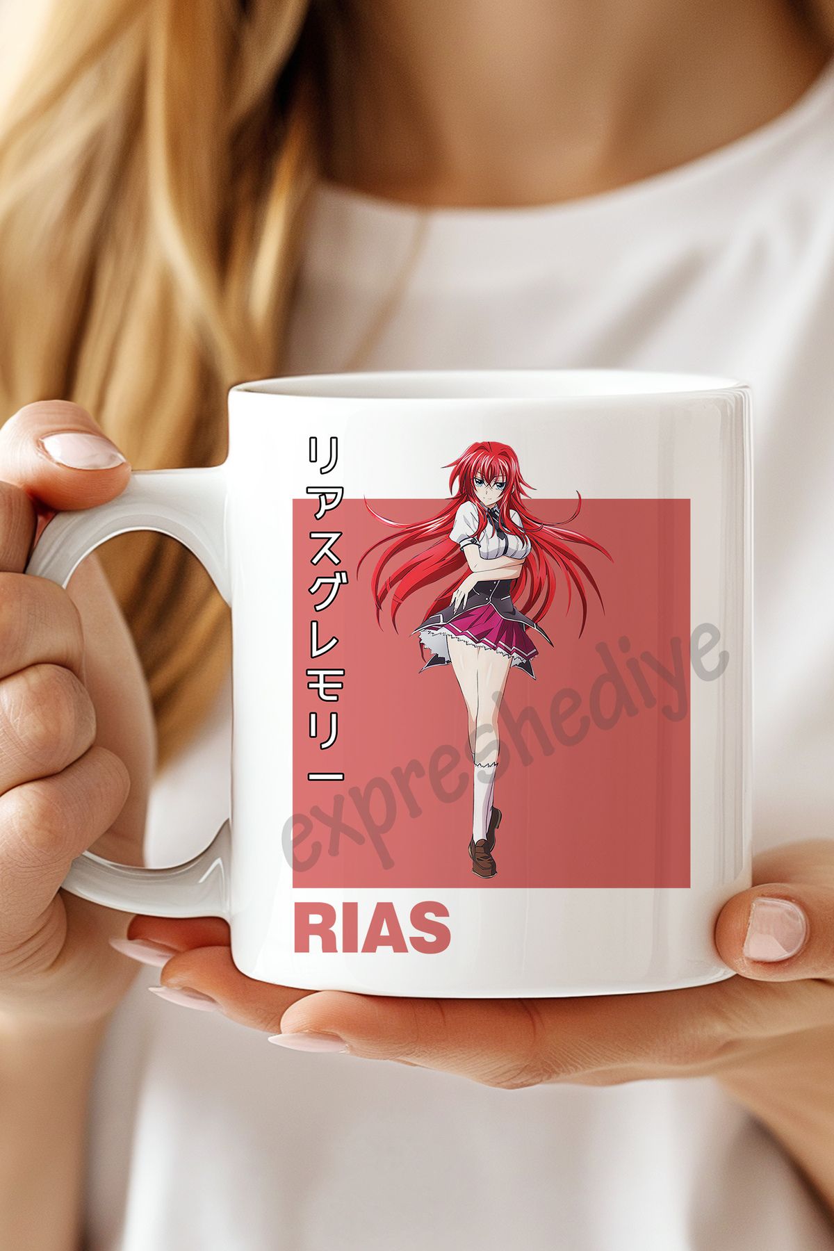 expreshediye High School DxD Rias Gremory Kupa Bardak, Rias Gremory Baskılı Bardak