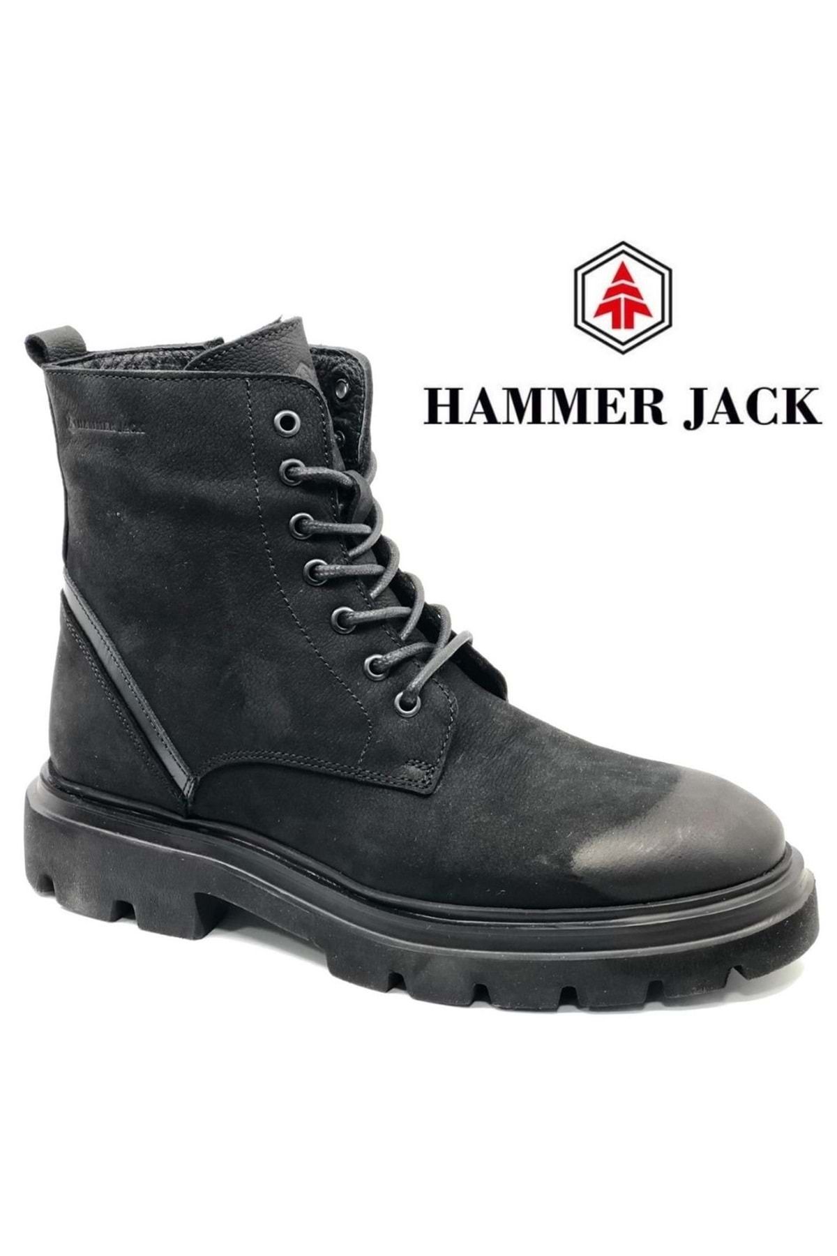 Hammer Jack 102-23705-m Colombo Postal Deri Hafif Taban Erkek Bot Siyah