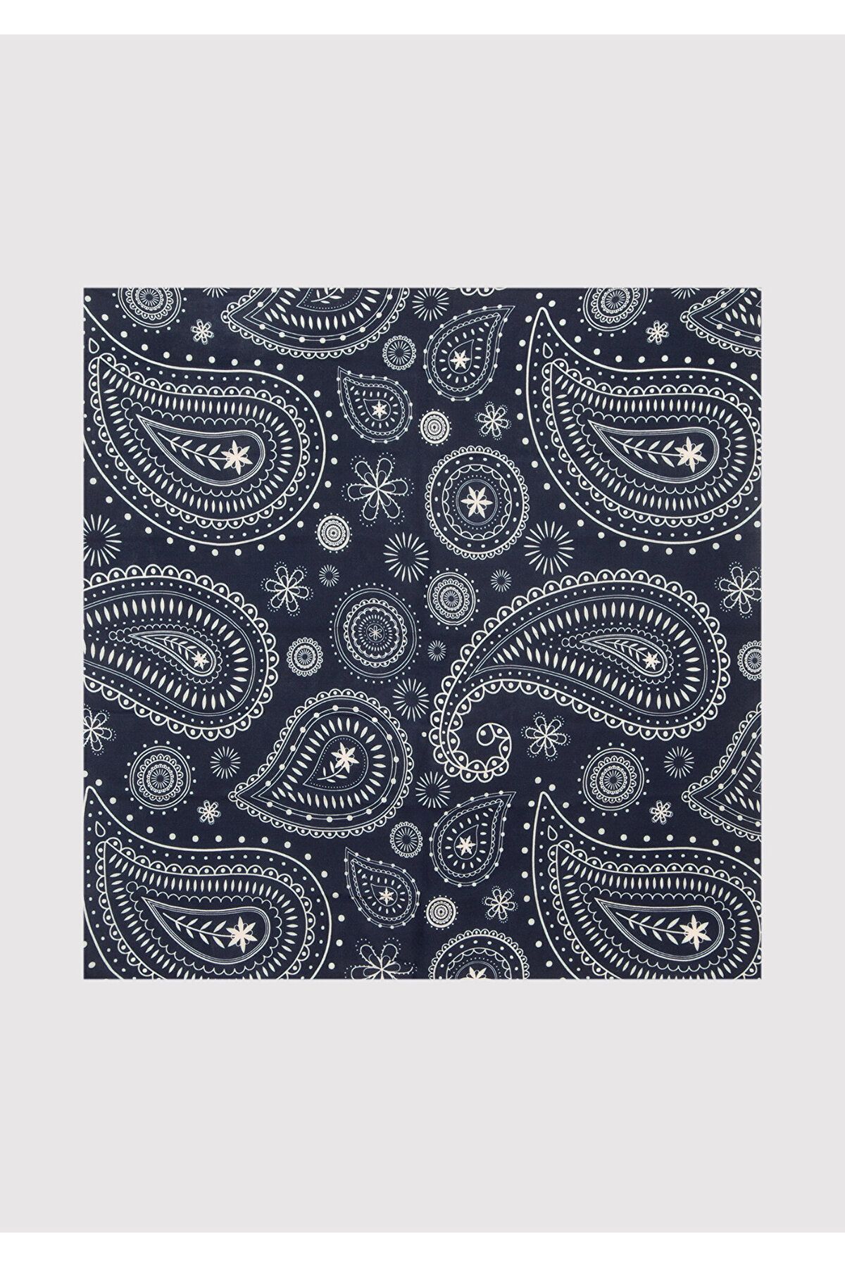Mavi-Marineblau bedrucktes Bandana 1912969 -70491 4