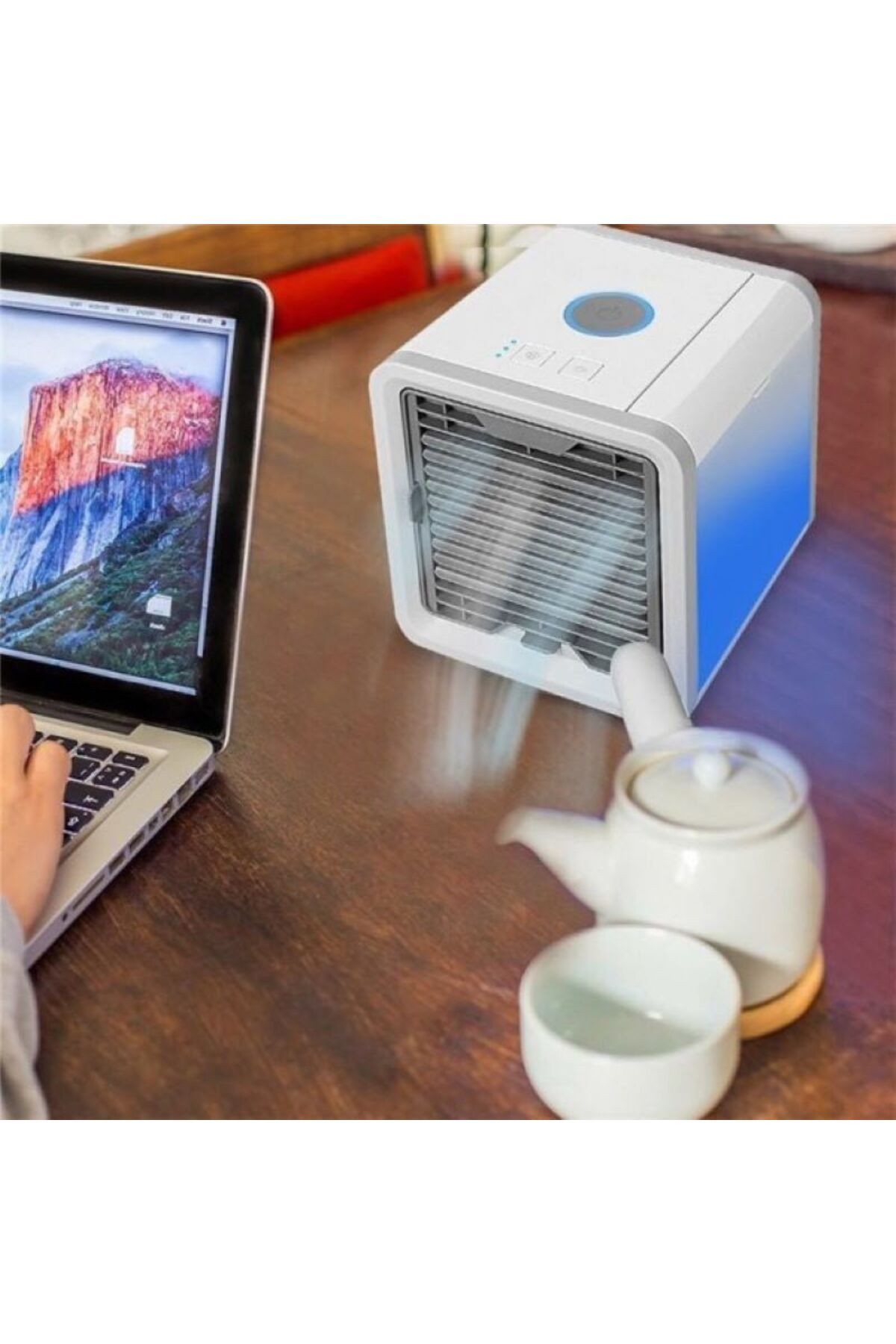 DAR-Aparat de aer conditionat cu umidificator si conexiune USB, cu lumina LED de ambient 3