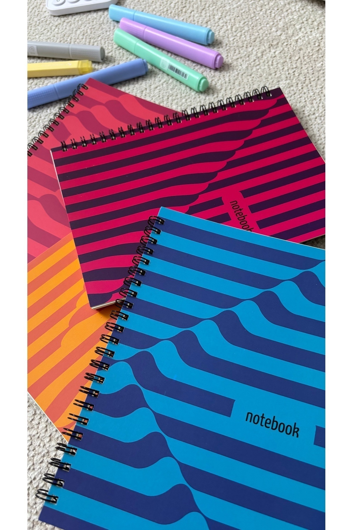 Apeirona-4-piece Checked School Notebook Set - A5 - 90 Pages 6