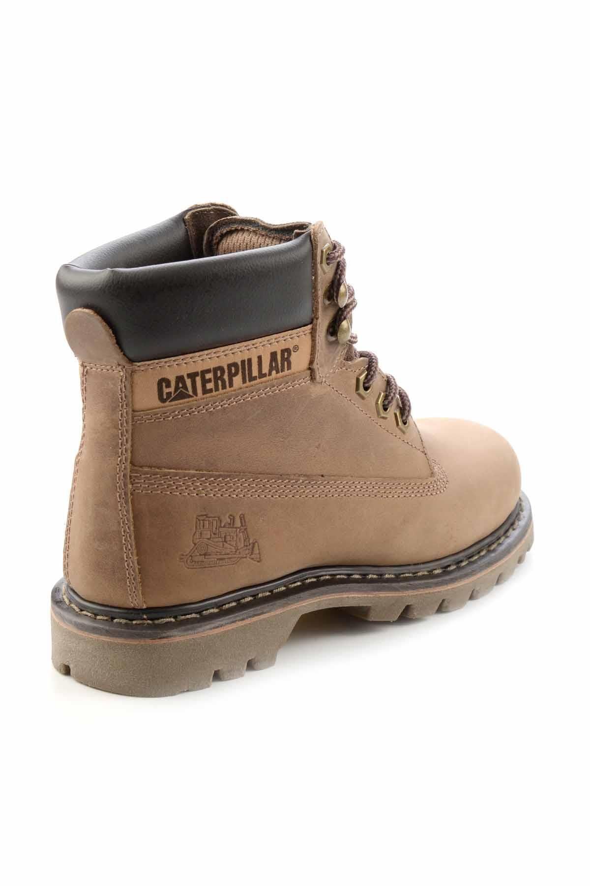 Caterpillar-Women's Beige Genuine Leather Boots T0111000103 6