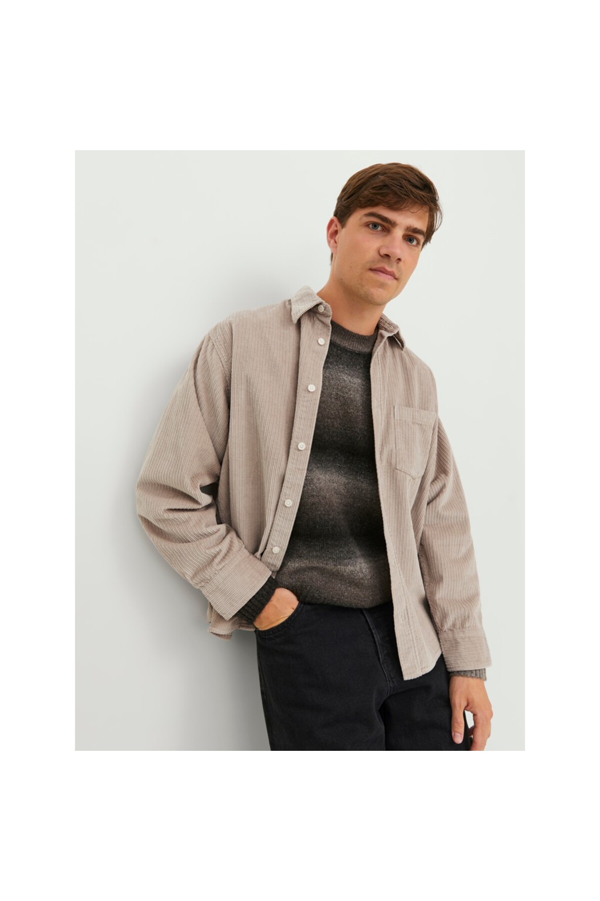 پیراهن مردانه راسته آستین بلند | جک اند جونز Jack & Jones 12239321 - تصویر 7