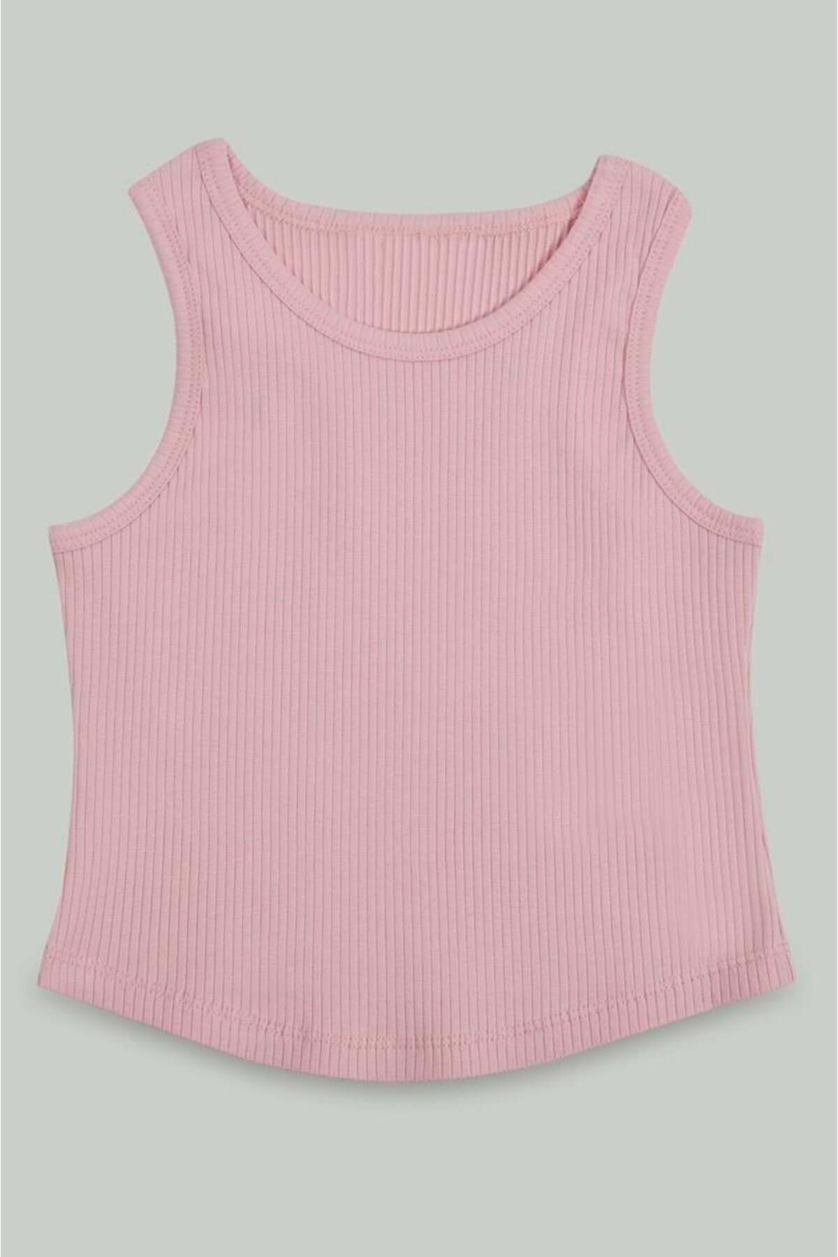 minojoy-Strappy Corded Pink Girl's Undershirt 2