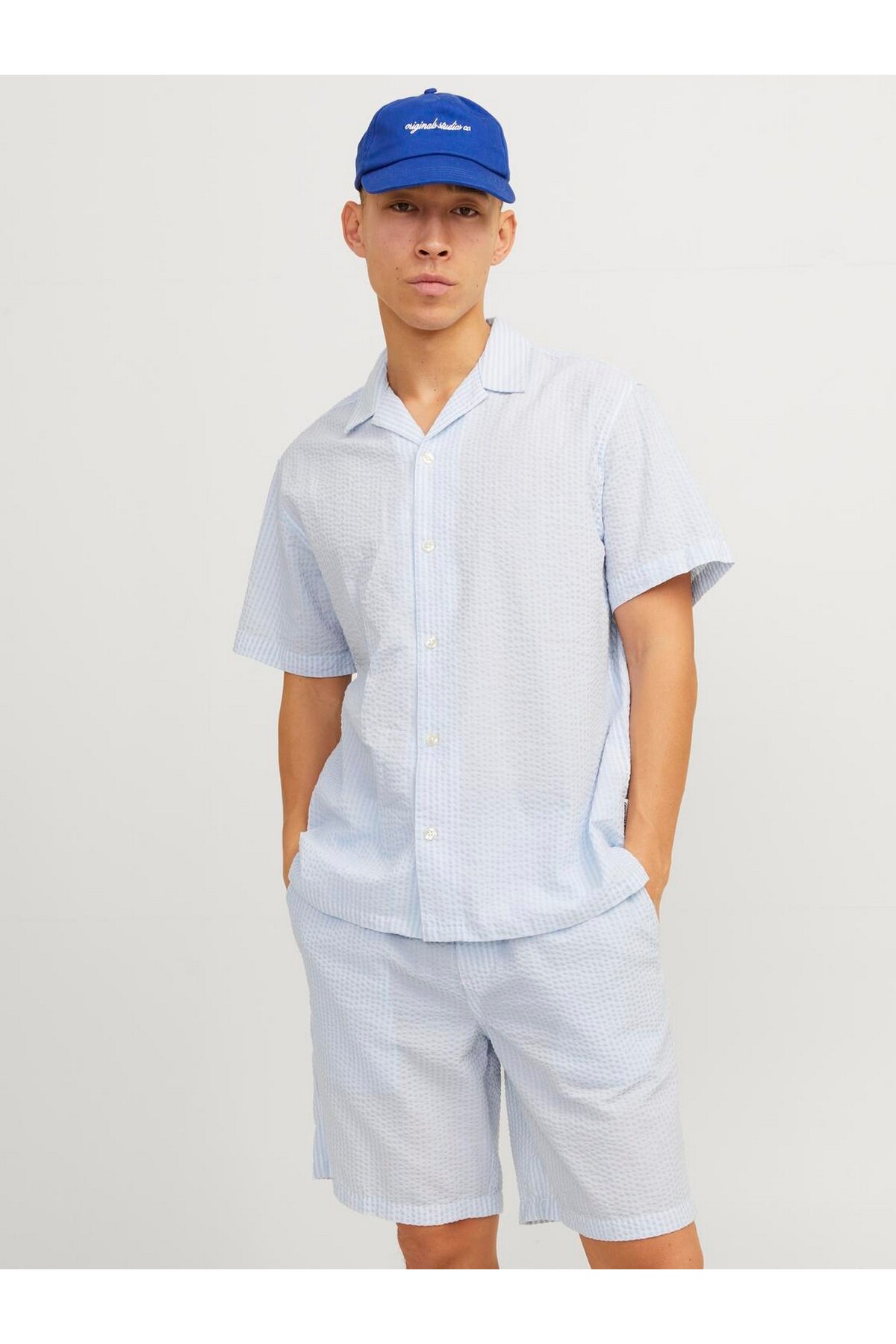 پیراهن مردانه راسته آستین کوتاه | جک اند جونز Jack & Jones 12256772 - تصویر 3