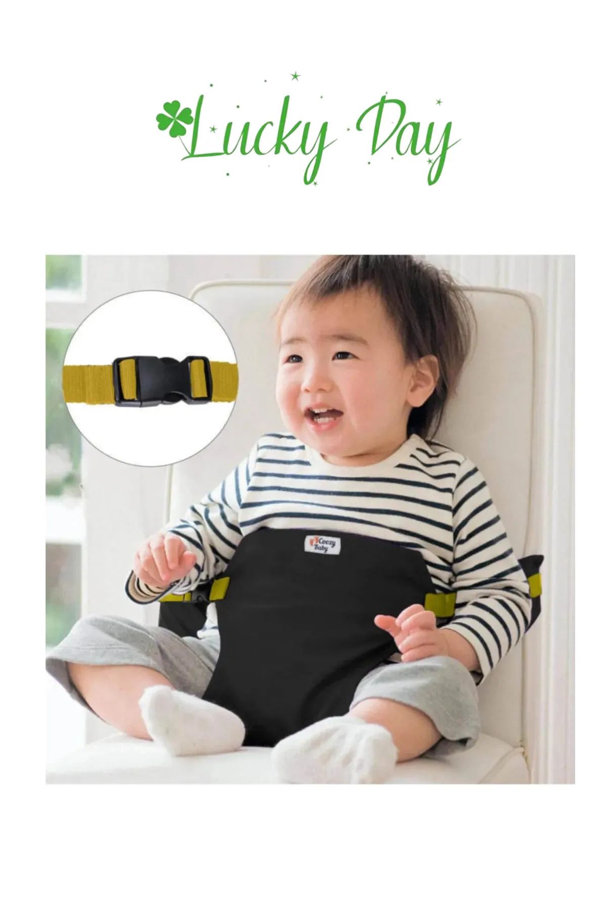 Lucky Day Bebek Kumaş Mama Sandalyesi Emniyet Kemeri