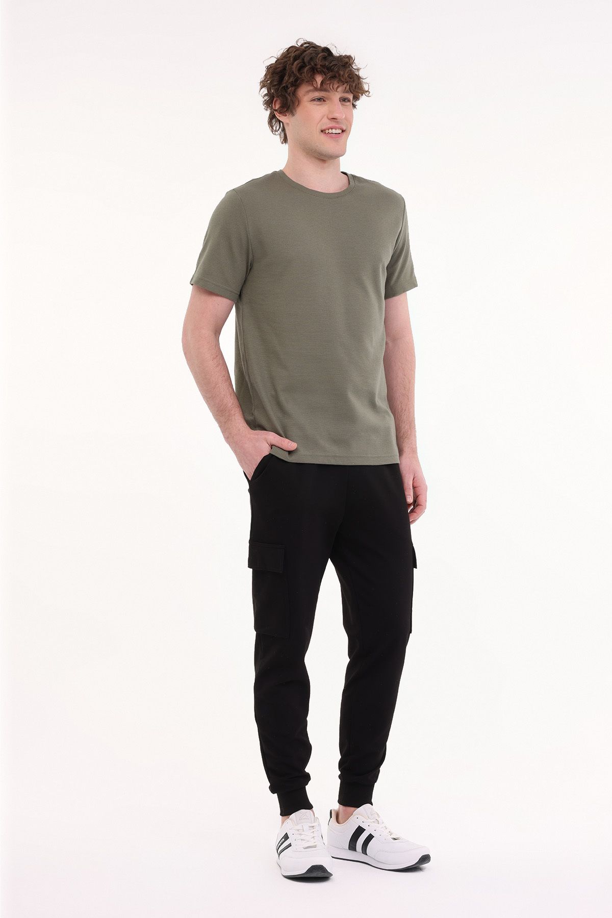 Kinetix-Mb Cz Jk 11Bs101 5Fx Khaki Men's Short Sleeve T-Shirt 3