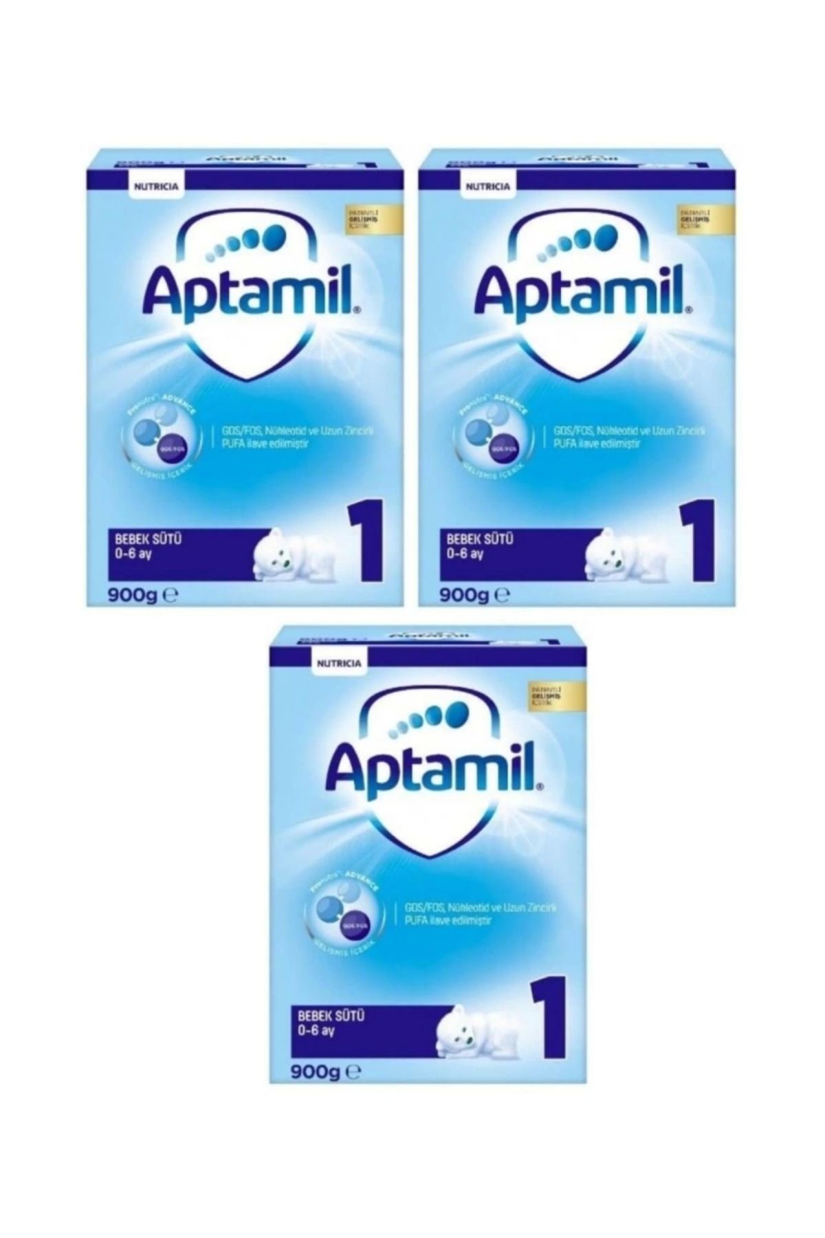 Aptamil Pronutra 1 Bebek Sütü 900 gr X 3 Adet -kofre