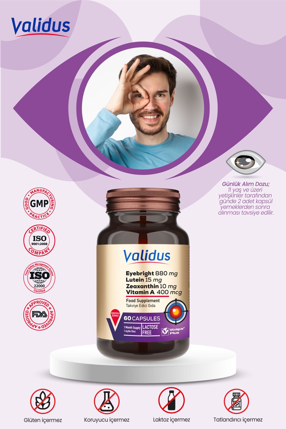 Validus-Eye Set - Lutein - Eyebrighth - Omega 3 - Selenium 3