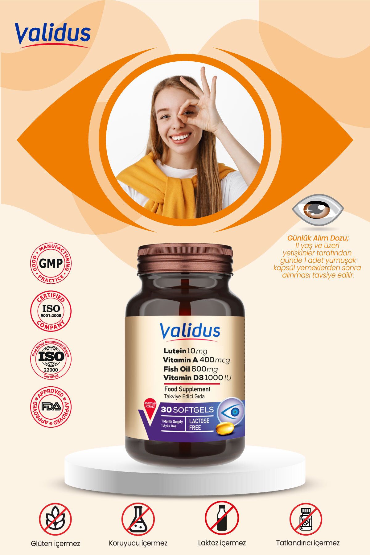 Validus-Eye Set - Lutein - Eyebrighth - Omega 3 - Selenium 4
