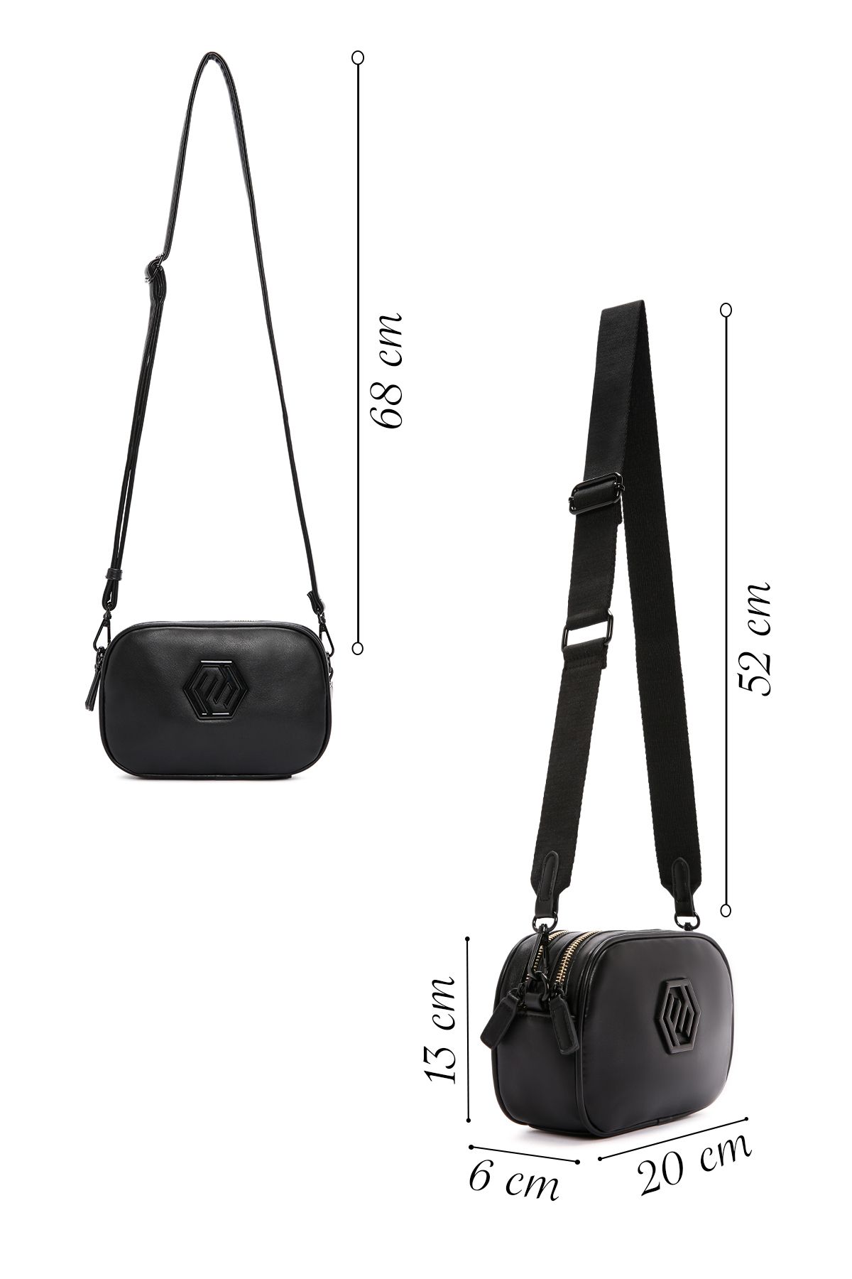 Derimod-Women's Black Long Strap Crossbody Bag 25Sbd 242518 2