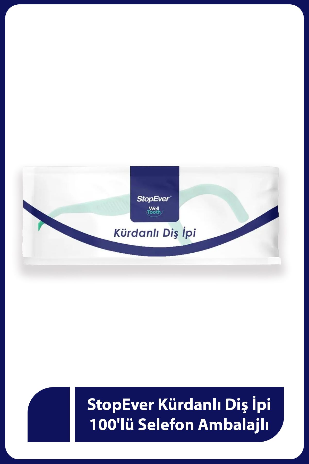 StopEver Kürdanlı Diş İpi 100'lü Selefon Ambalajlı