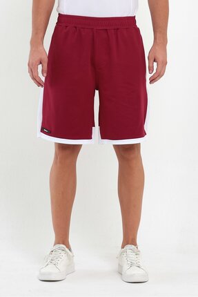 Adams File Şeritli Polyester Erkek Spor Şort
