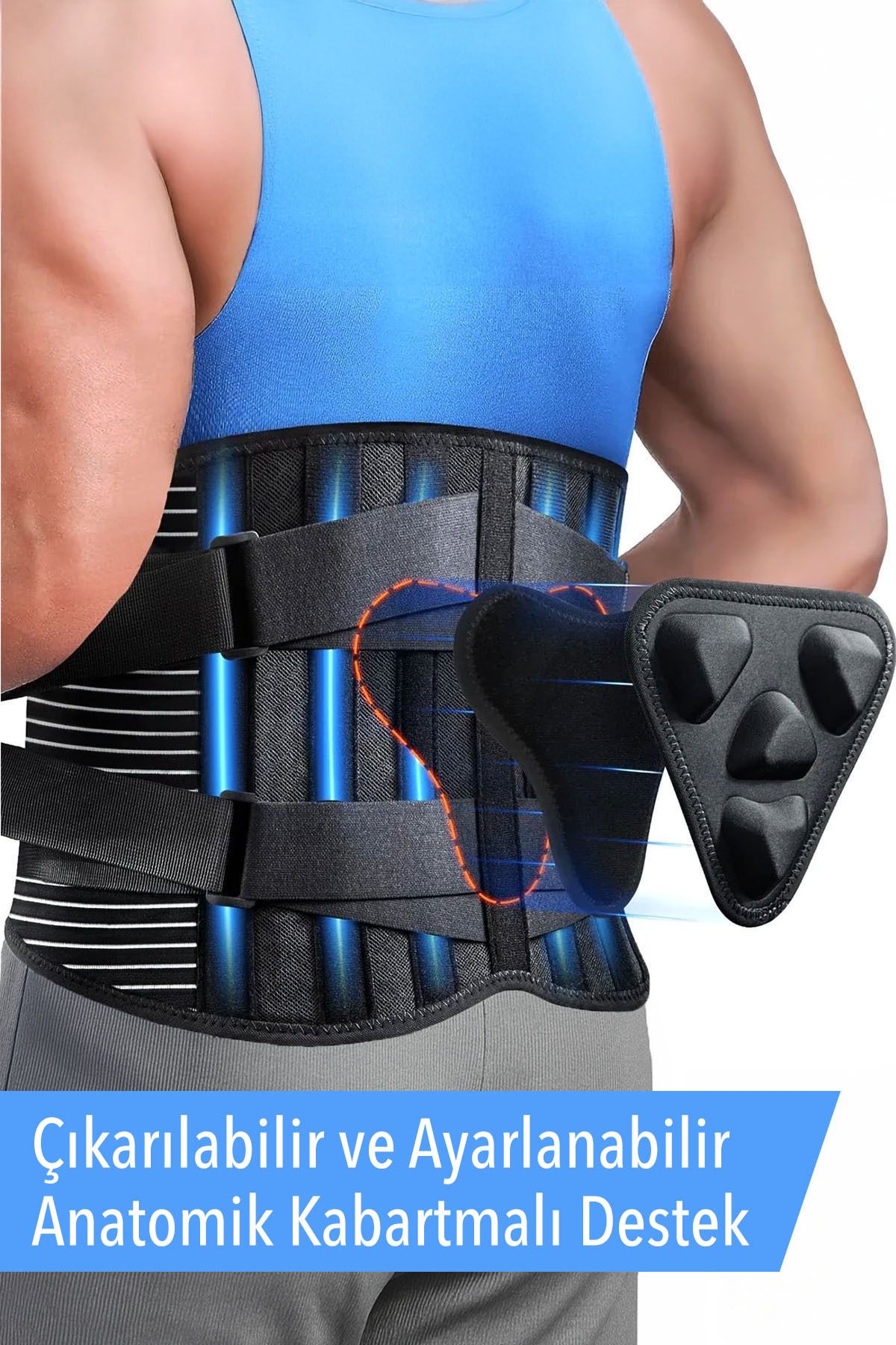 Ankaflex Medikal Bel Korsesi Ekstra 3d Bel Dolgu Aparatlı Balenli Bel Destek Korsesi Medikal Korse