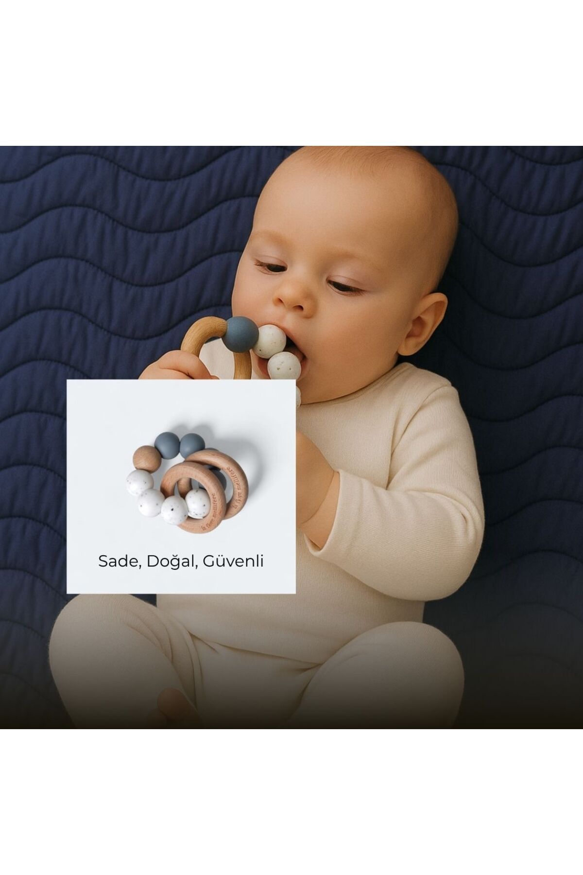 La Flore Mellifere Gıda Sınıfı Silikon Bebek Diş Kaşıyıcı – Güvenli, BPA İçermez ve Ergonomik Tasarım