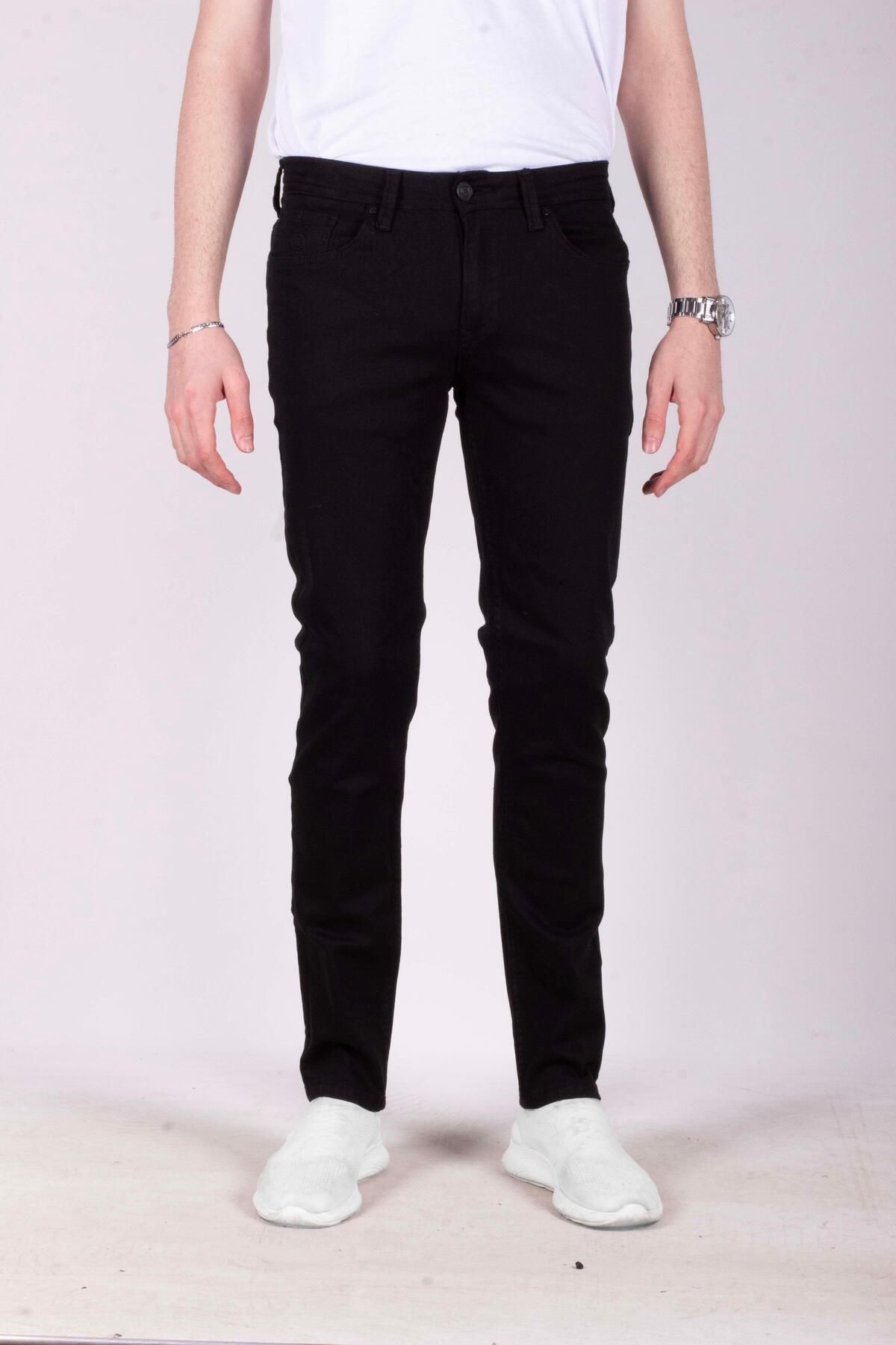 شلوار جین مشکی مردانه سیاه لباس باریک فلش 5 جیب JEAN JEANS 2228 6134 ان سی آر Ncs