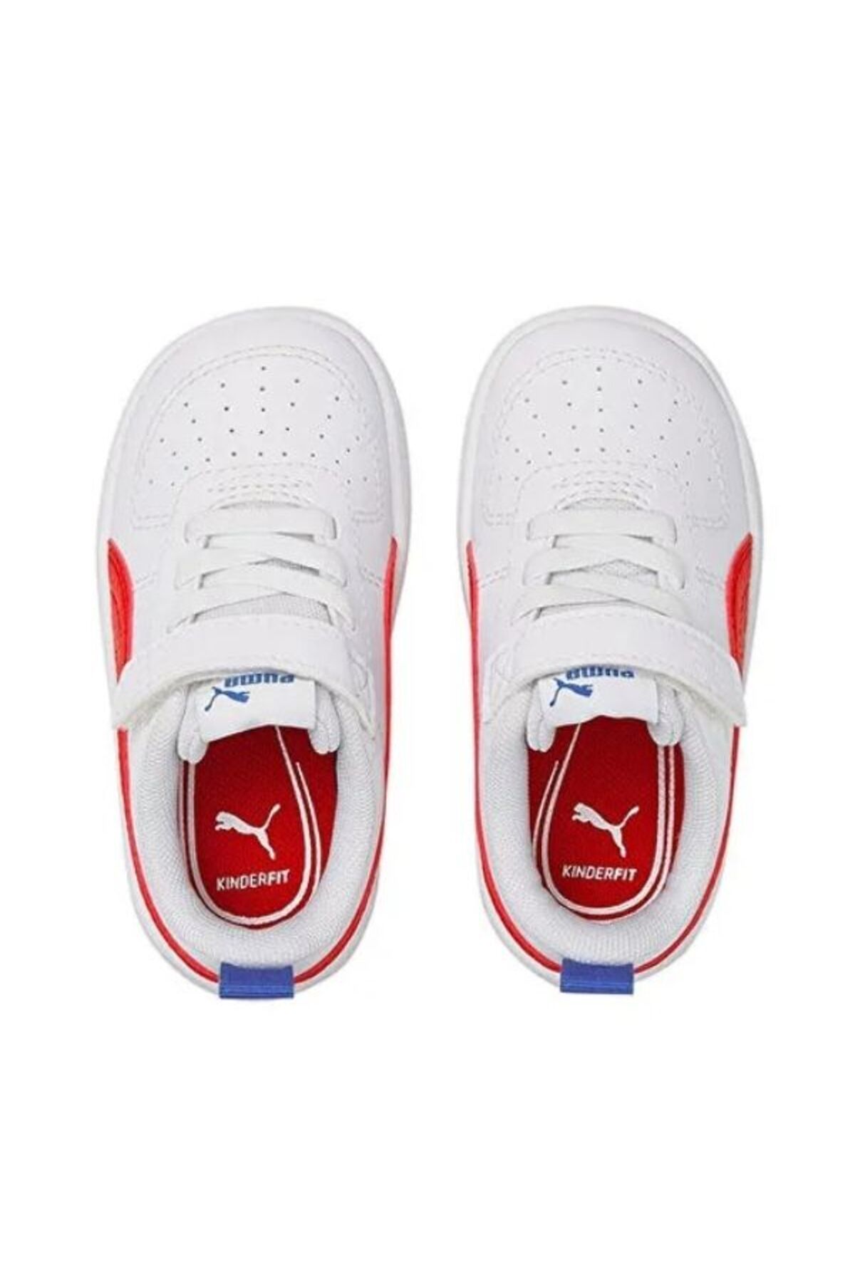 اسنیکر پسرانه و دخترانه بچگانه بچه های پیاده روی ها RICKIE AC PS سفید RISK RESIDGLE RED DAZZLING BLUE 3858360 Puma