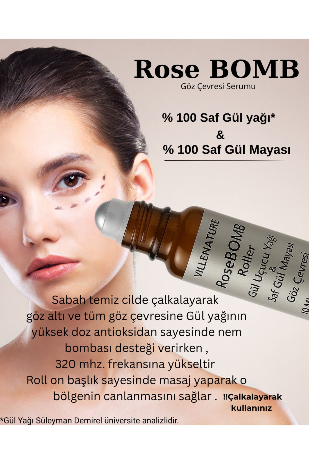 VILLENATURE ROSE BOMB GÖZ ÇEVRESİ SERUMU 10 ML