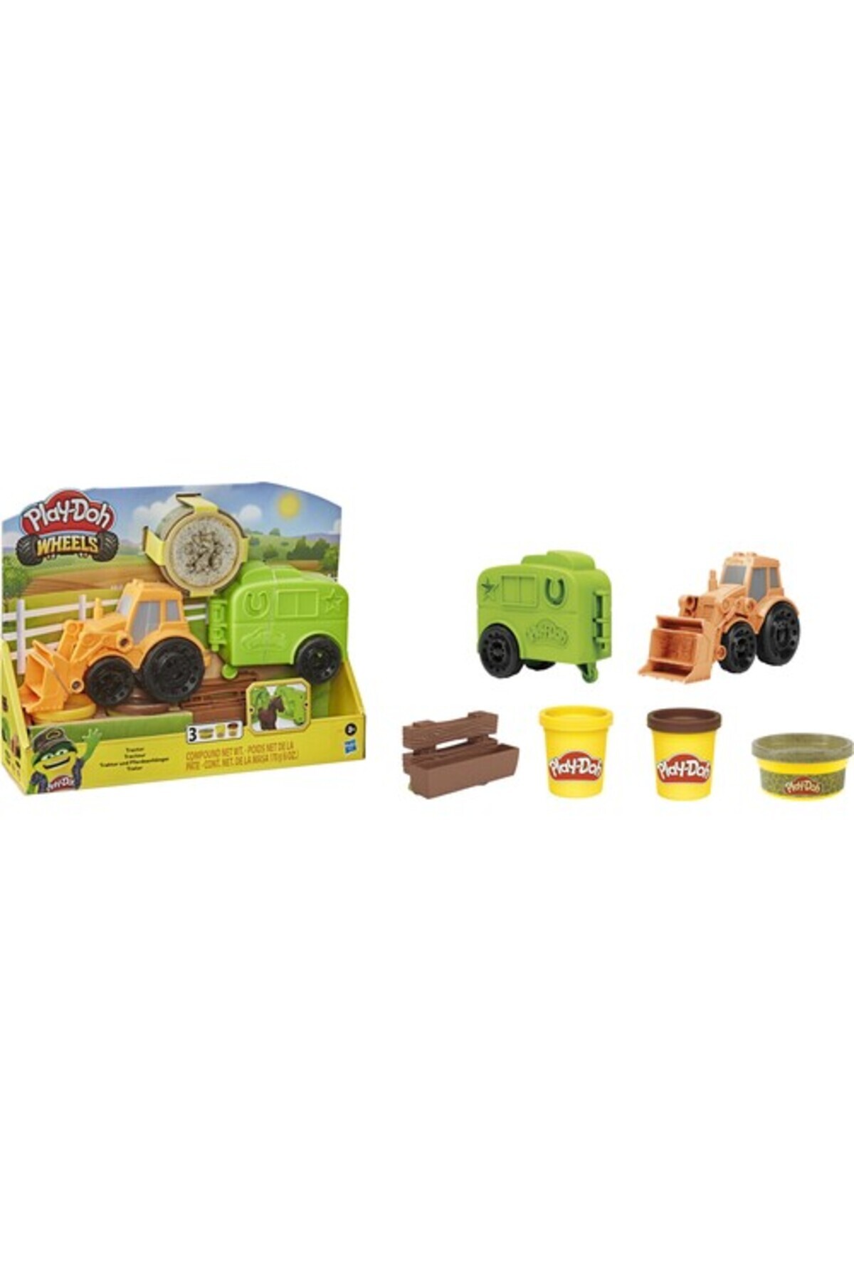 Hasbro-Play-Doh Hardworking Tractor and Trailer 2