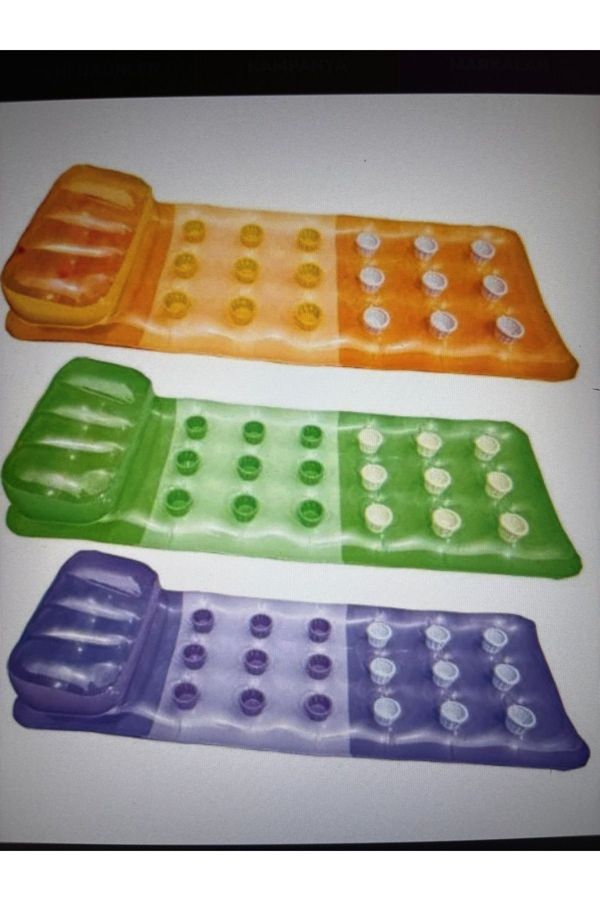 Vardem 58890 RENKLİ BARDAKLI YATAK 188X71