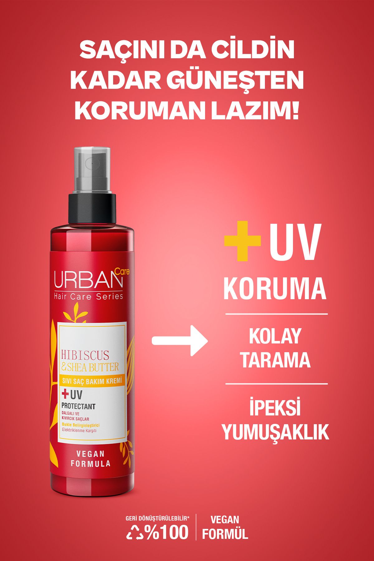 نرم کننده مو مردانه و زنانه HIBISCUS & SHEA کره ویژه مراقبت از موهای مایع کرم وگان 200 میل برای مجعد موج دار Urban Care