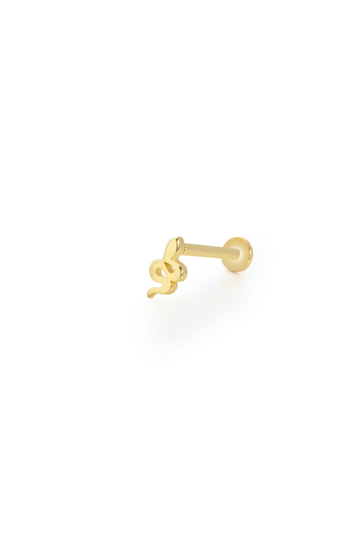 Fay Yamaner 14 Ayar Altın Yılan Piercing