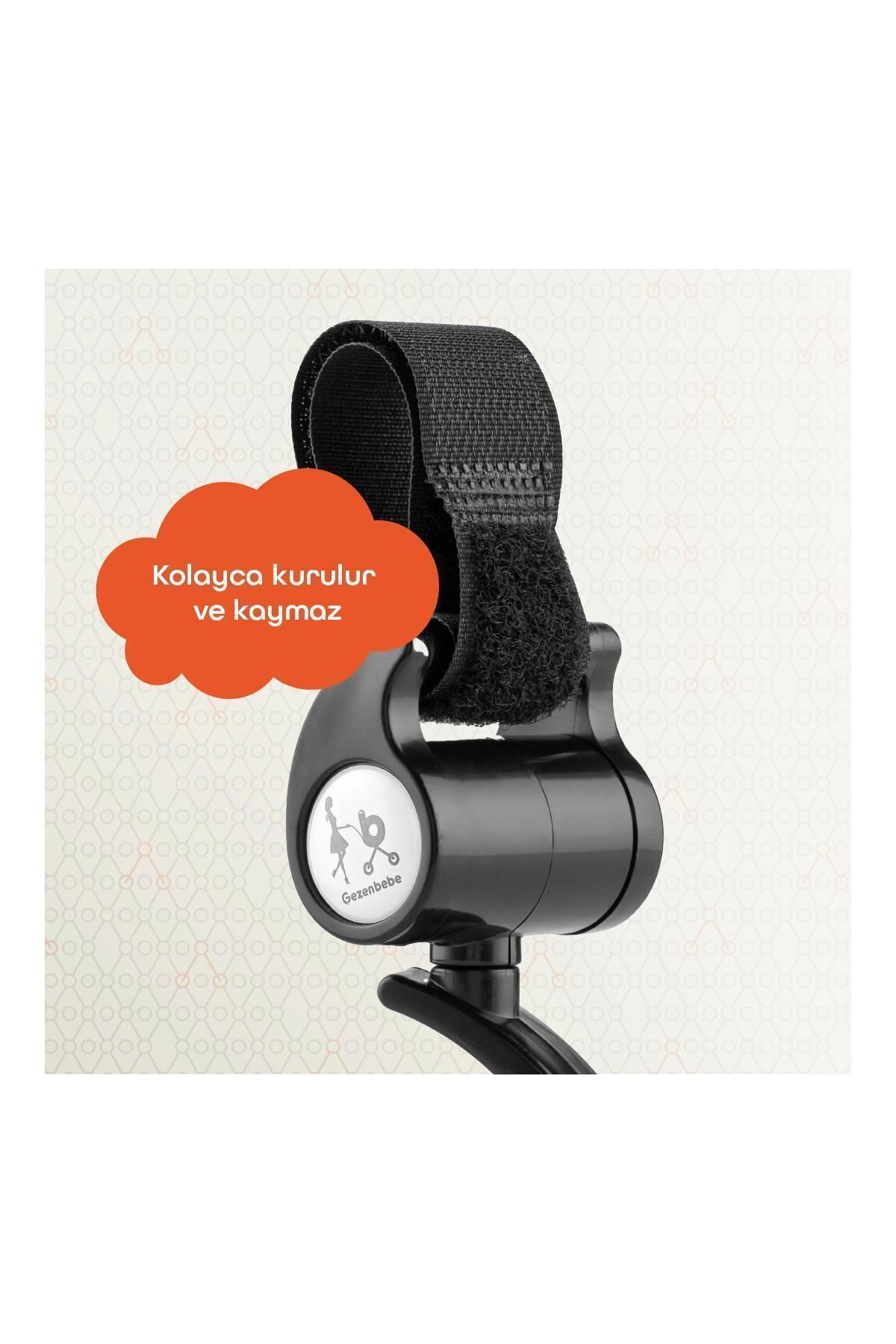 Gezenbebe 360 Dönebilen Bebek Arabası Kancası – Dayanıklı ve Pratik Puset Askı Aparat fotoğrafı 2 (önizleme)
