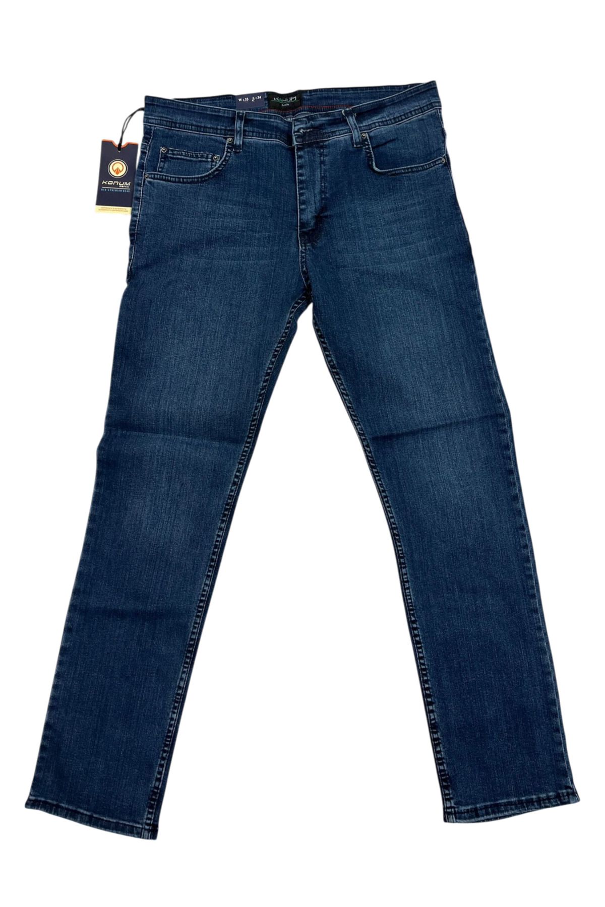 konum Koyu Mavi Normal Paça Erkek Kot Pantolon
