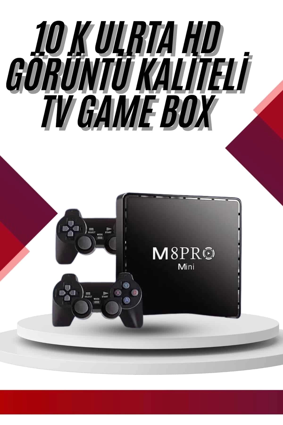 ÖYKÜ VE YİĞİT 10K Ultra Hd Video Oyun Konsolu Android Tv Box 2.4g Game Stick