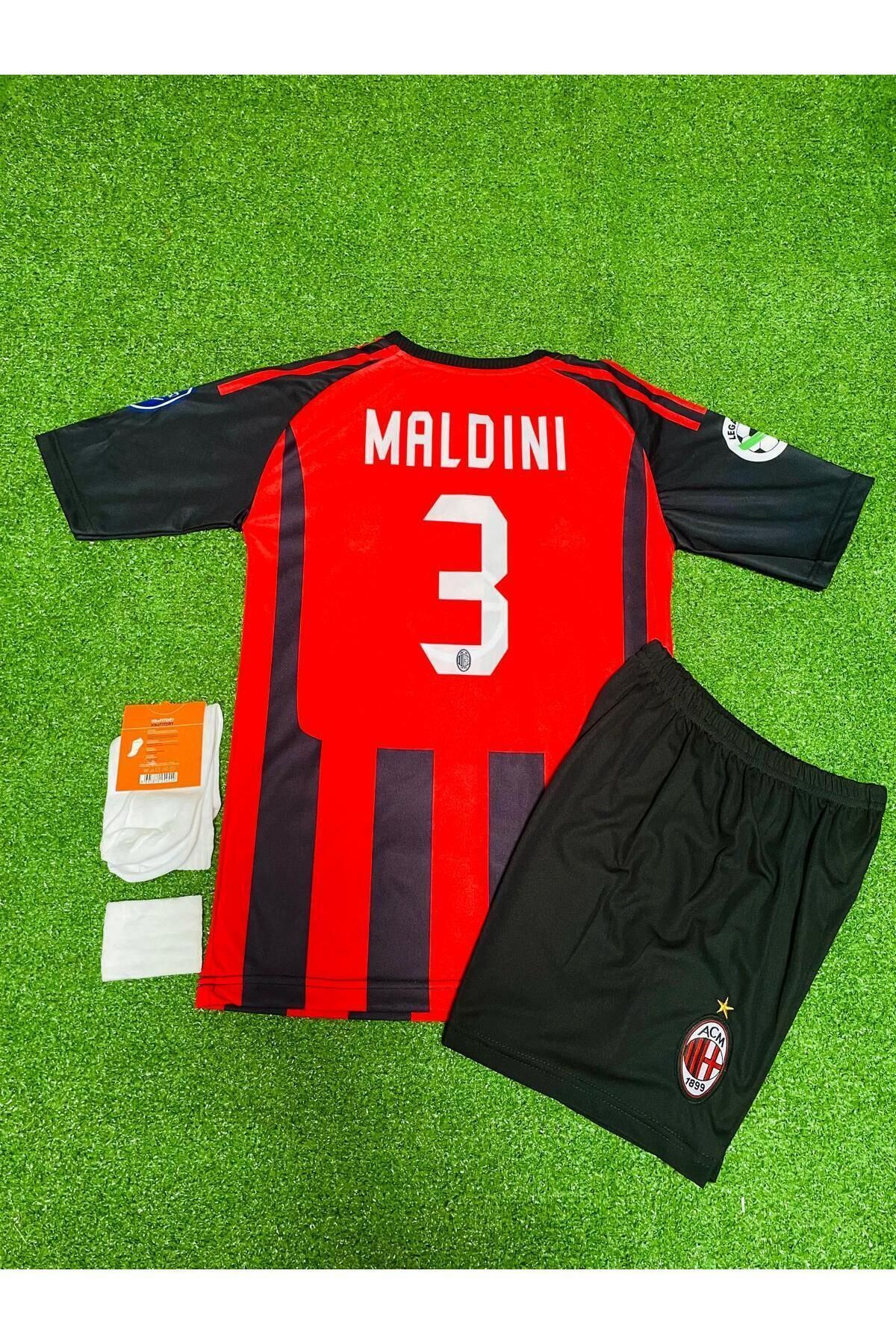 Atlas Global MİLAN 2007 Sezonu Maldini Nostalji Çocuk Forması 4'lü Set