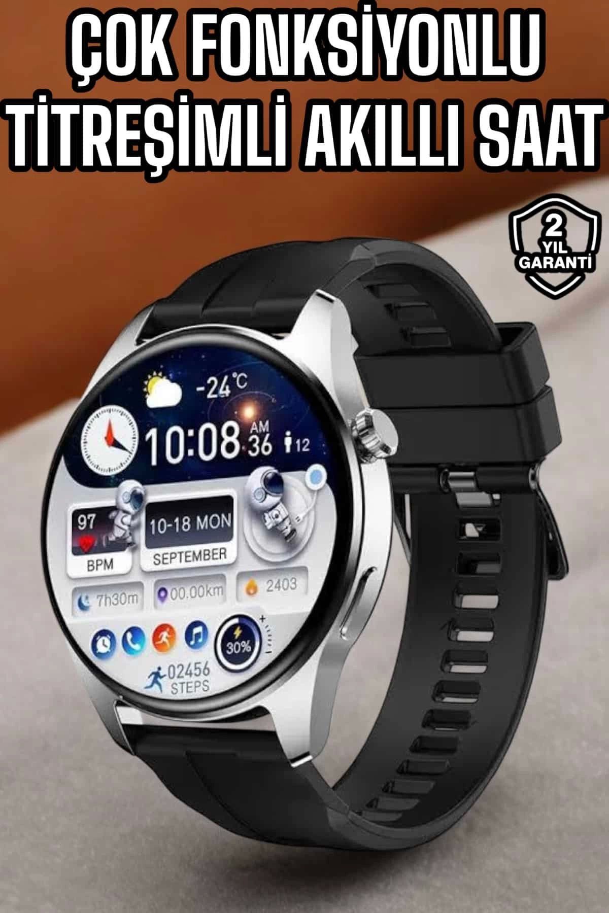 MELFSHOP Akıllı Saat Tema Değiştirme Titreşimli Bluetooth Bağlantılı NFC Ve GPS Uyumlu