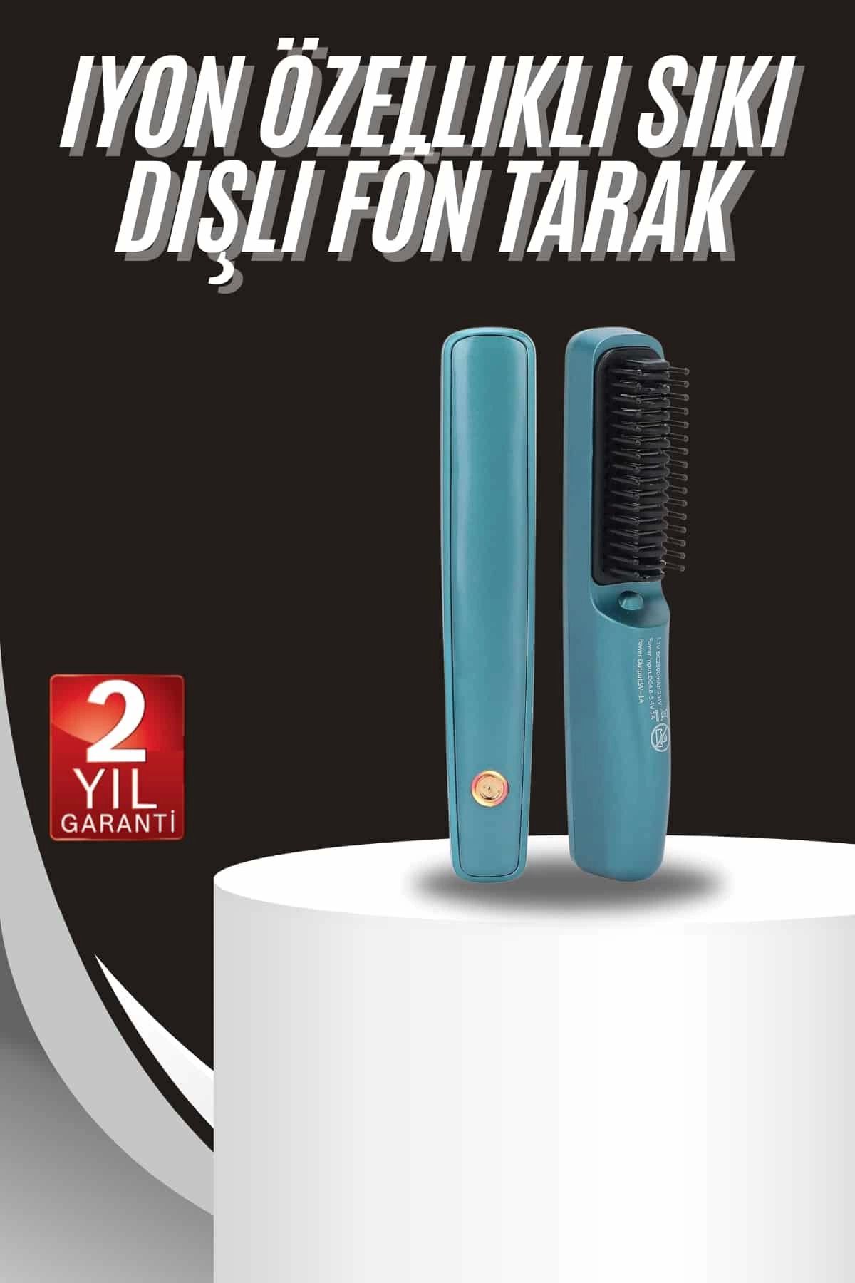 MT29 GİYİM Sıkı Dişli Fön Tarak İyon Özelliği Saç Düzleştirici Tarak