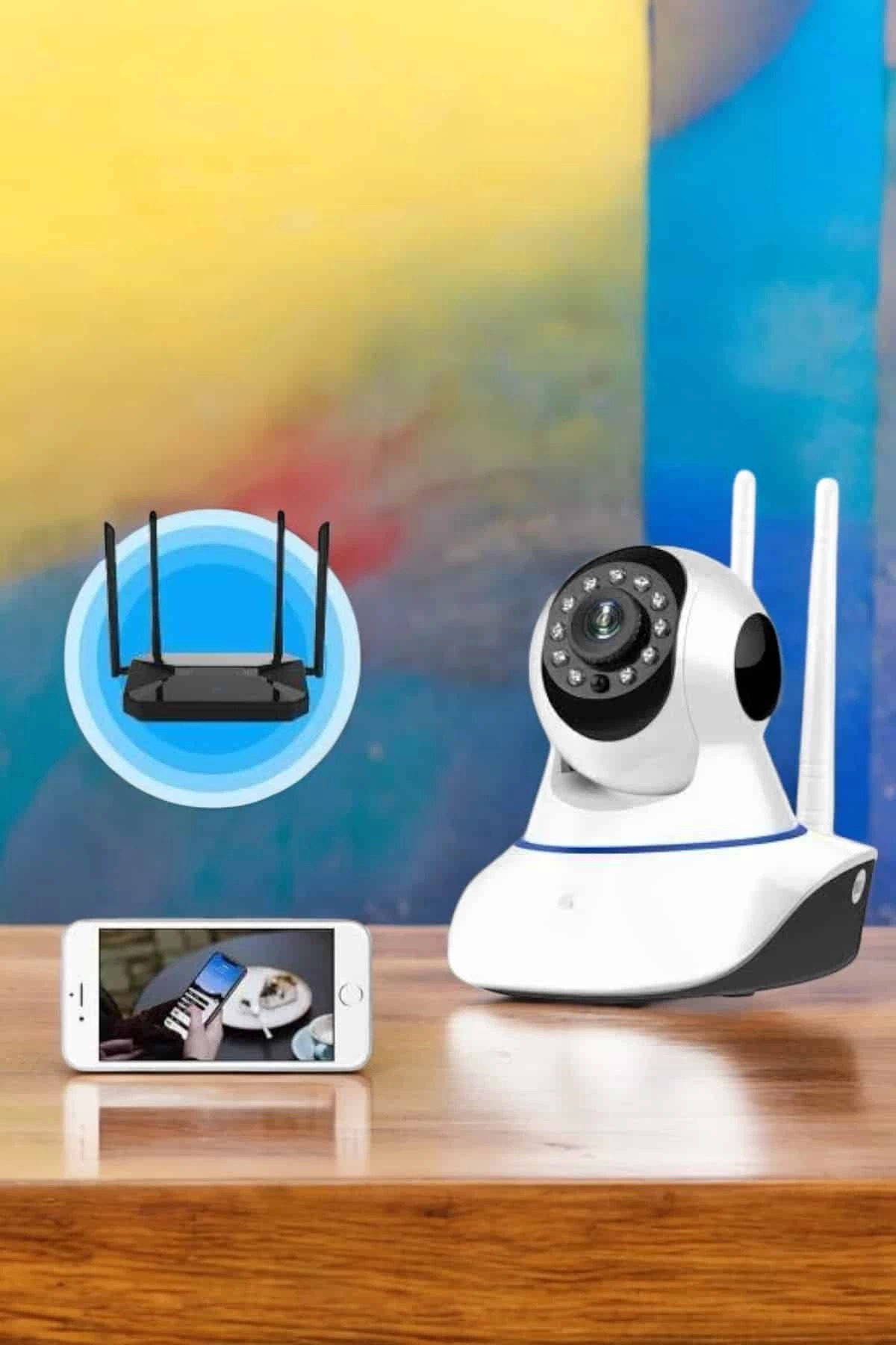 Eco Lounge Wifi Kamera Ev Kamerası Gece Görüşlü Kablosuz Bebek Izleme Kamerası fotoğrafı 4 (önizleme)