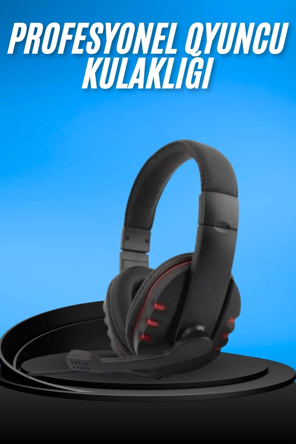 MELFSHOP Oyuncu Kulaklığı Kulak Üstü Kablolu Gaming Kulaklık Mikrofonlu ANC Özelliği