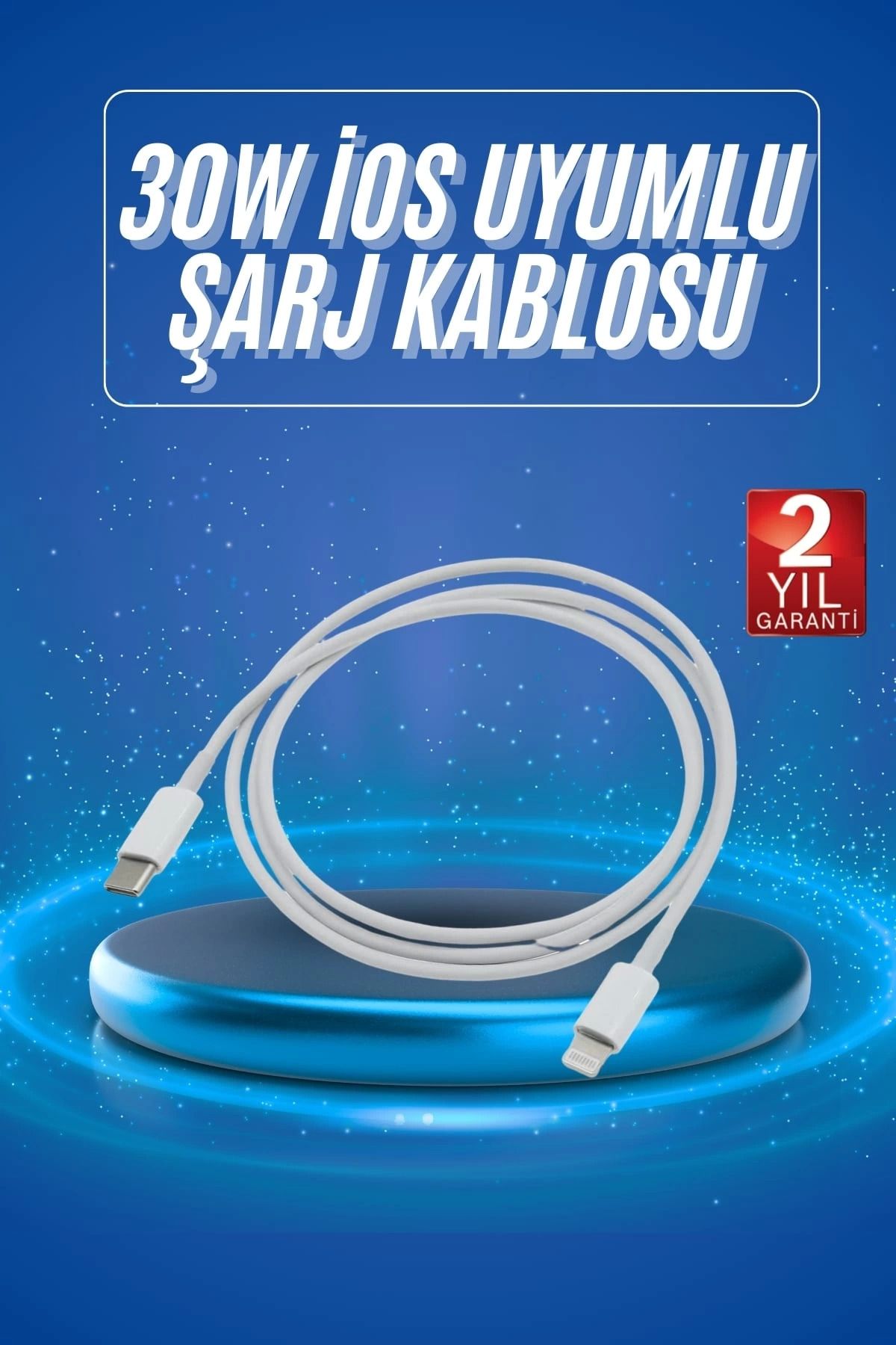 Heez Type-C Ligtning 30W İOS Şarj Kablosu Hızlı Şarj Kablosu