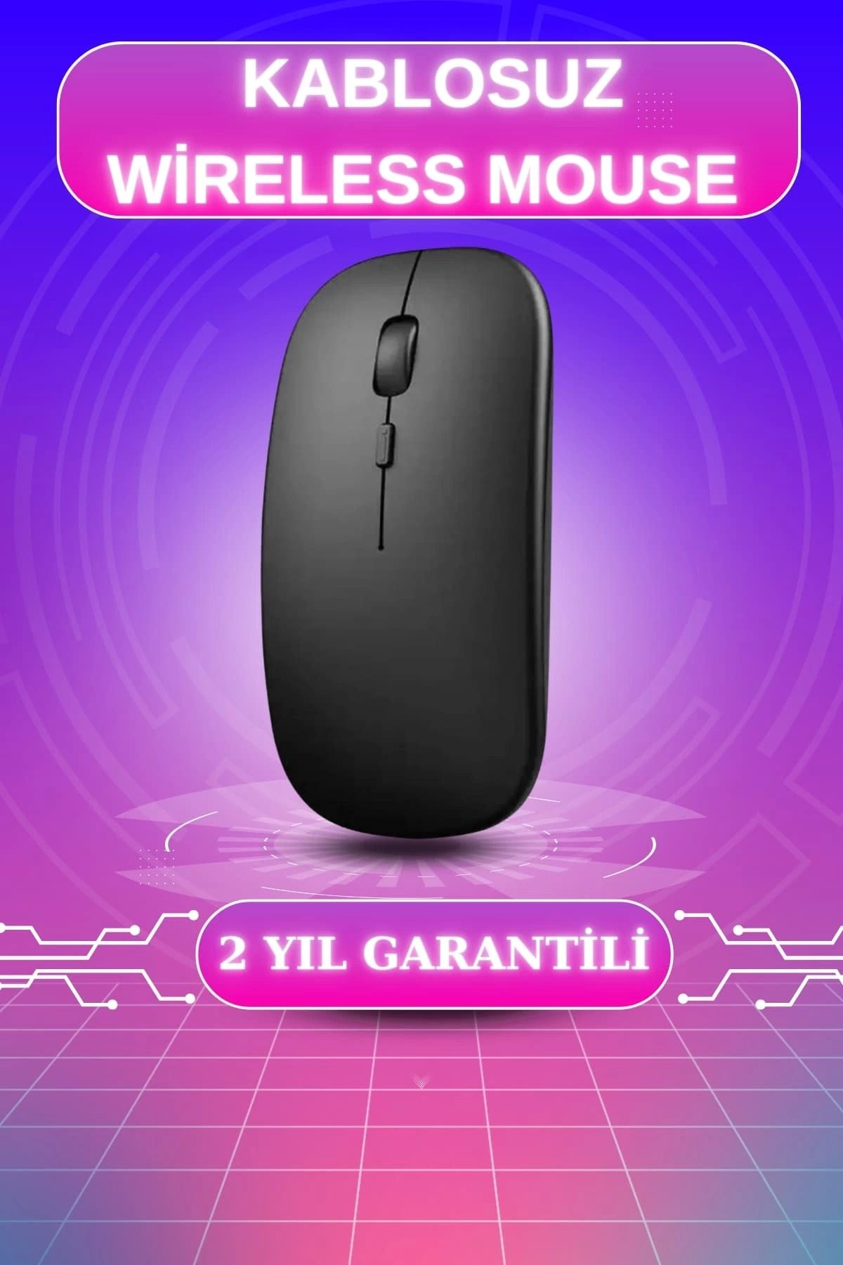 ÖYKÜ VE YİĞİT Kablosuz Mouse Fare Şarjlı Bluetooth Wireless Çift Modlu Sessiz