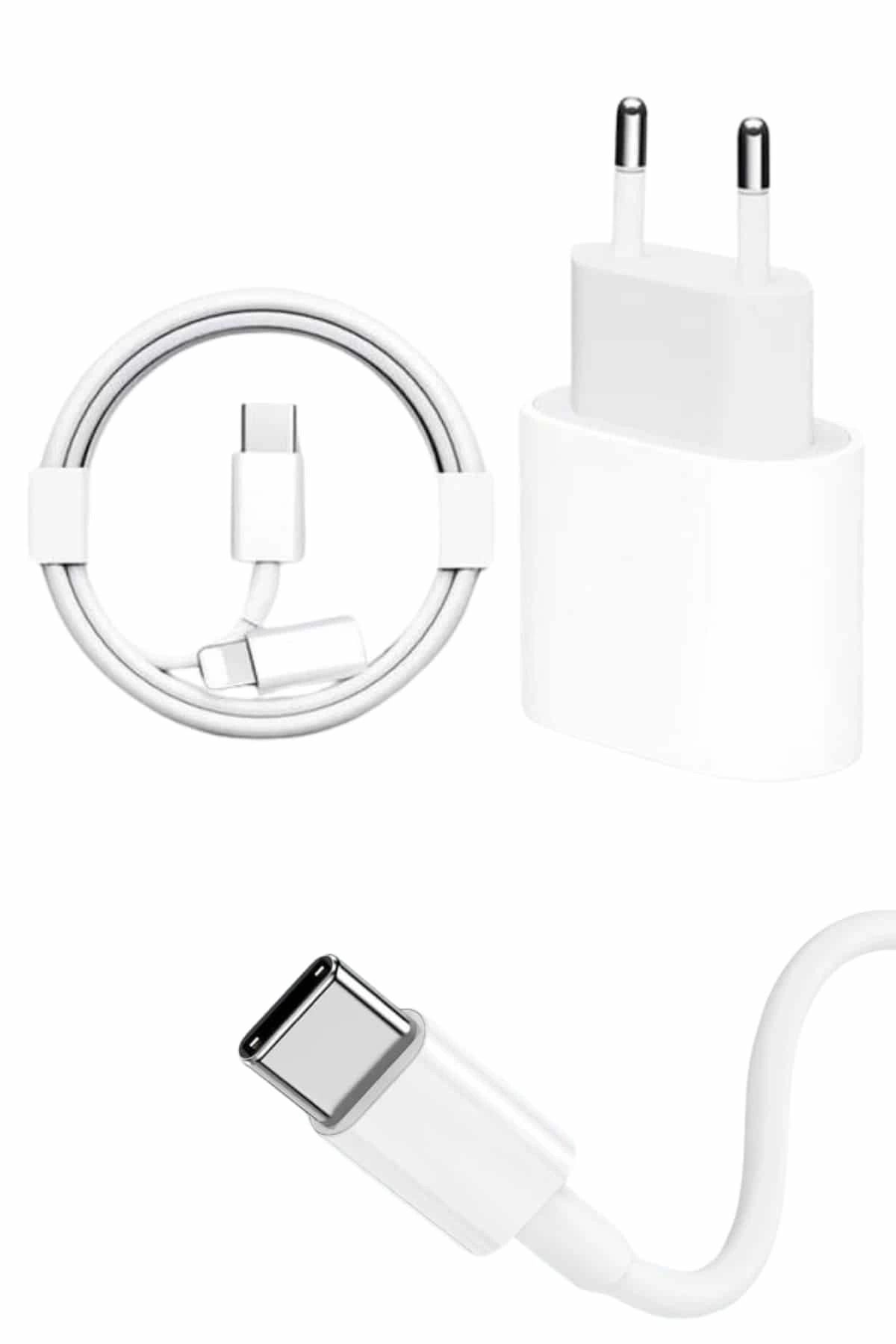 feifei 15/Pro/Pro Max 25W İOS Uyumlu Hızlı Şarj Aleti Adaptörlü Beyaz