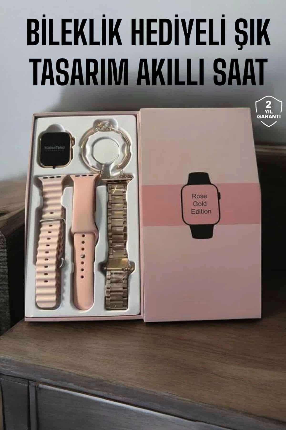 MELFSHOP Akıllı Saat Bileklik Hediyeli Uzun Pil Ömrü GPS Takibi
