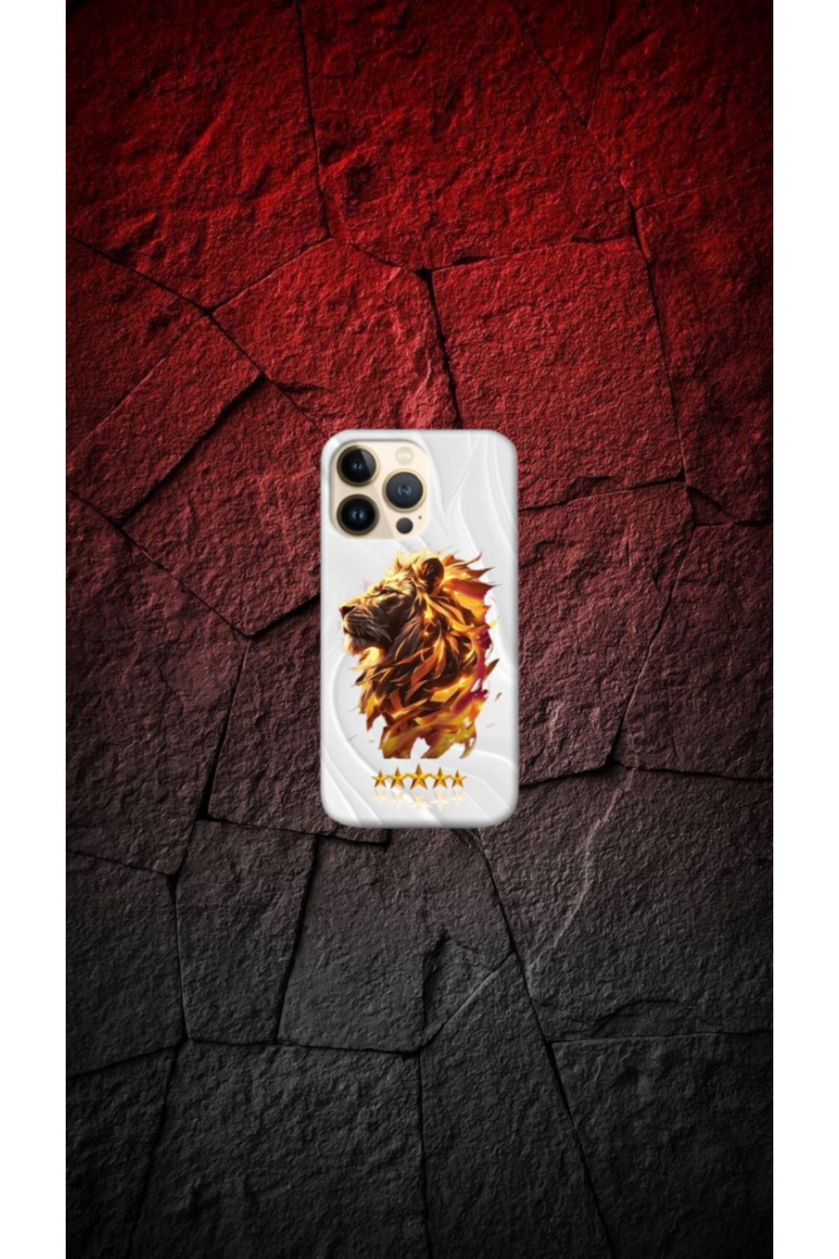 cover shopp Aslan Desenli Kılıf Tasarımı-5 IP 13 Pro Max