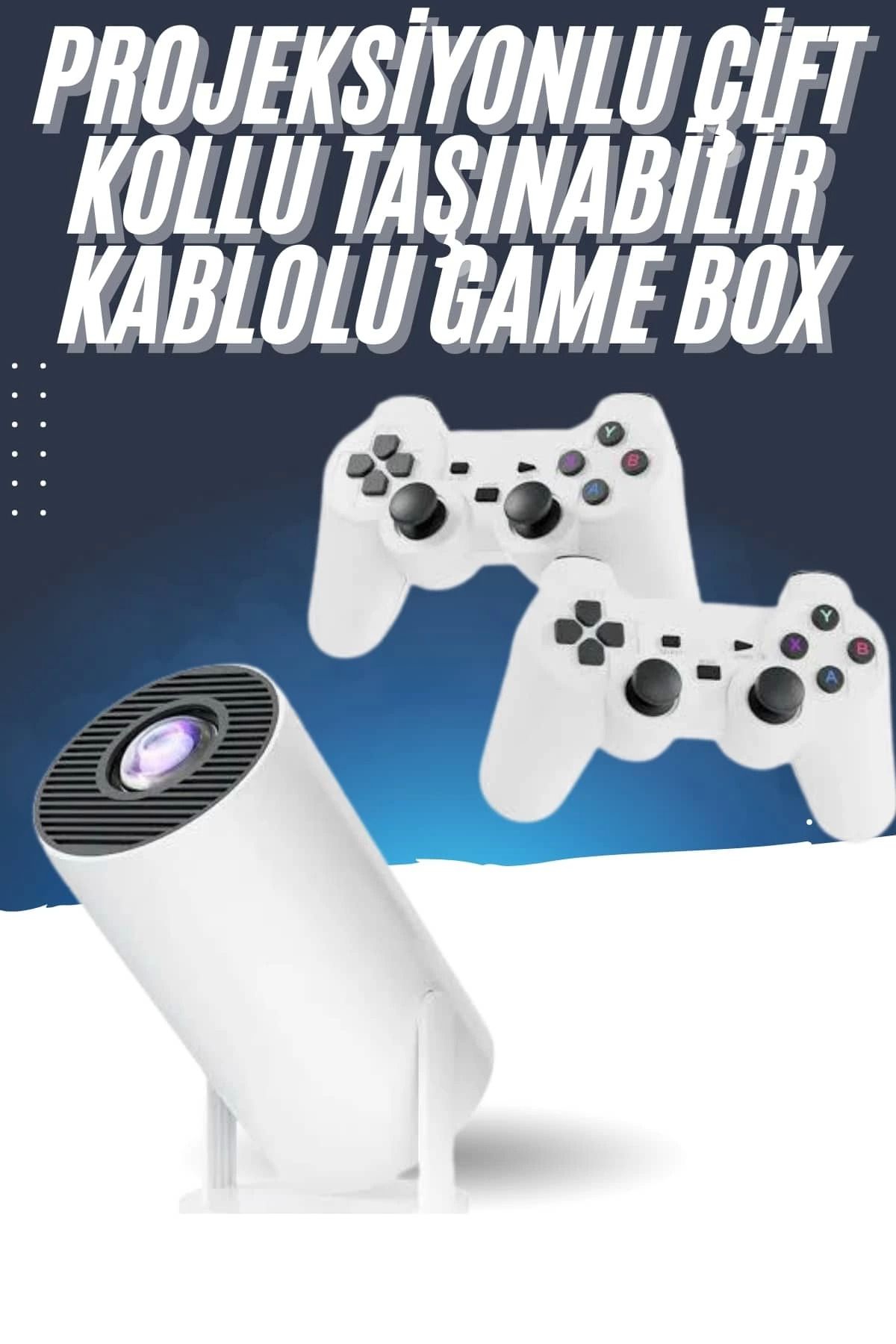 ÖYKÜ VE YİĞİT 4K Wireless Çift Kollu Kumandalı Oyun Projeksiyonu Retro Video Oyunu