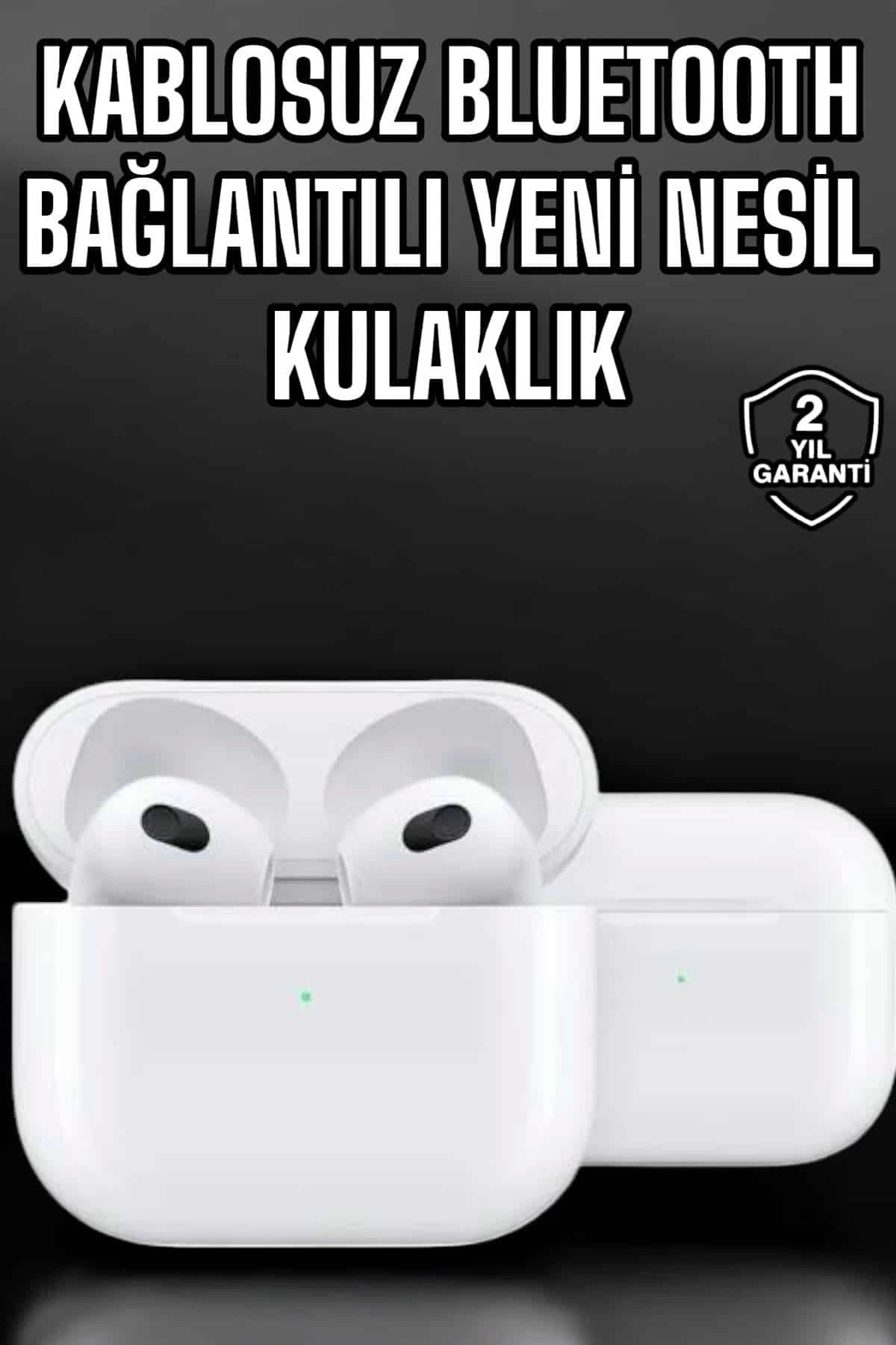 MELFSHOP Bluetooth Kulaklık 3.Nesil Kablosuz Uzun Pil Ömrü Dokunmatik Kontrol