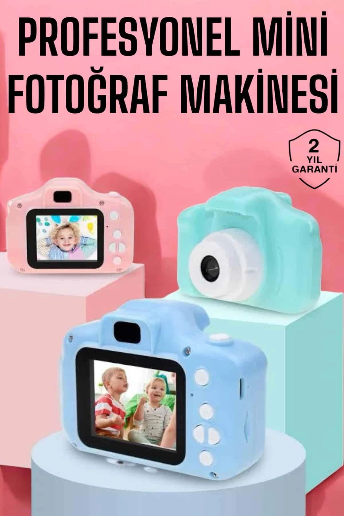 MELFSHOP Çocuklara Özel Dijital Fotoğraf Makinesi Mini 1080P HD Kaliteli