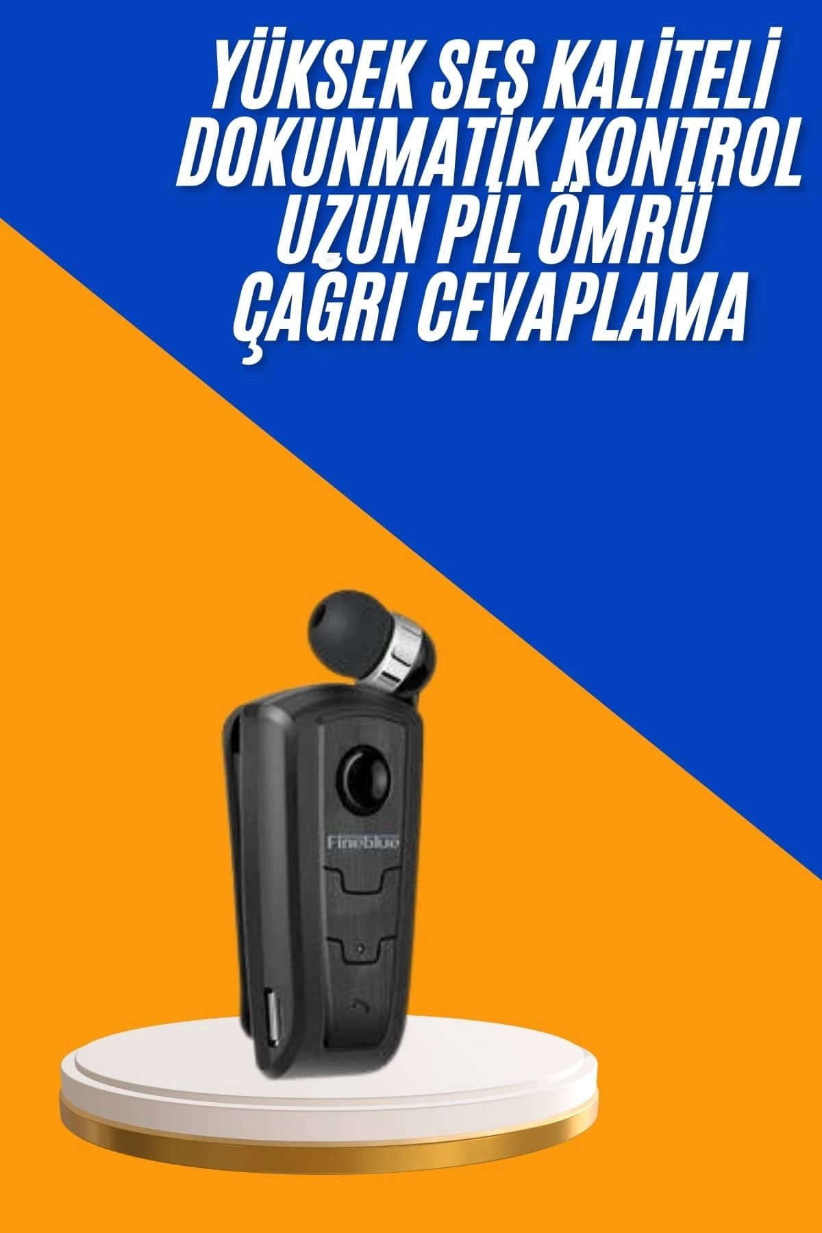 MELFSHOP Mikrofonlu Makaralı Bluetooth Kulakiçi Kulaklık Android ve İOS Uyumlu