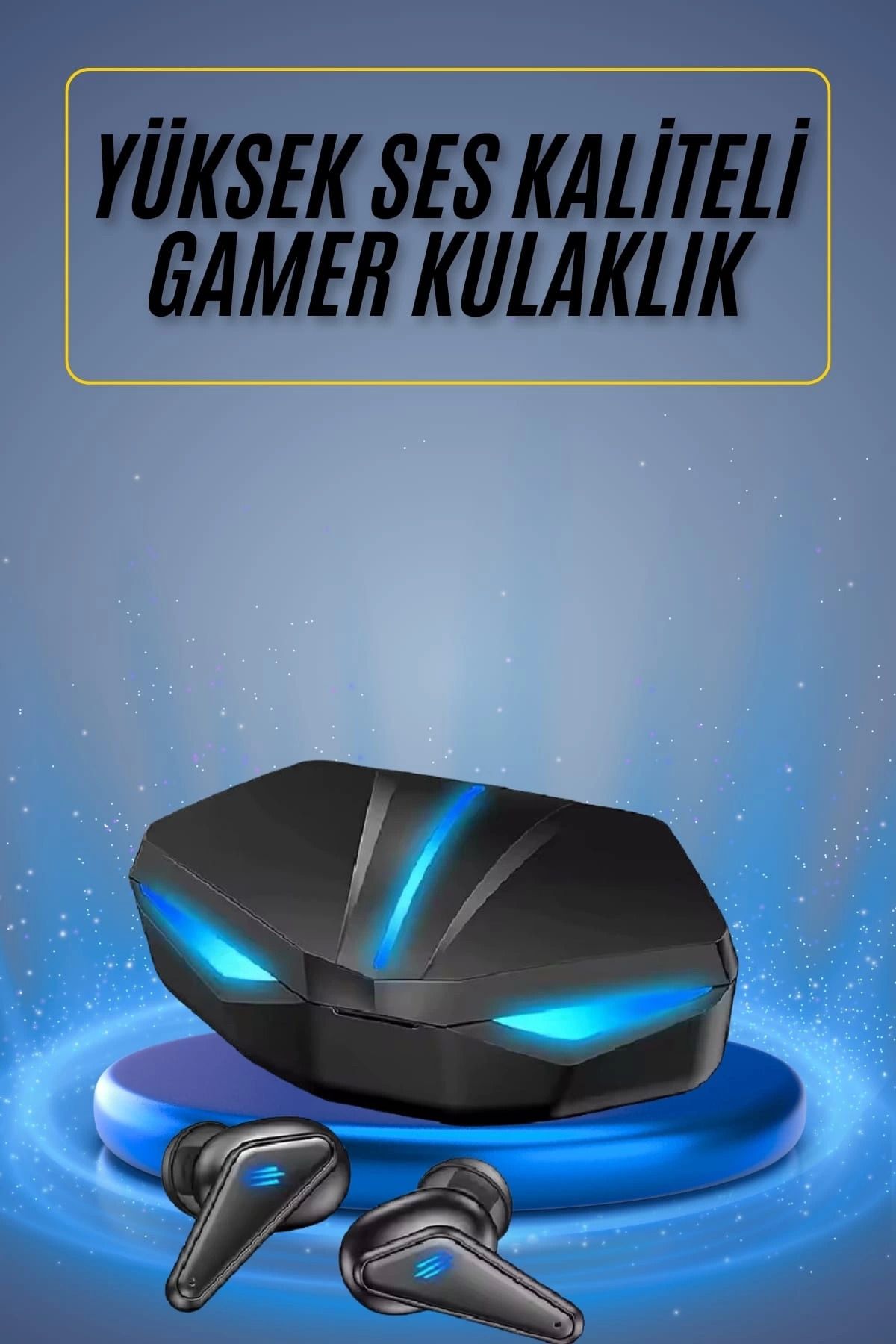 Heez Oyuncu Kulaklığı Mikrofonlu Kablosuz Gaming Kulaklık Powerban Yüksek Ses Kaliteli