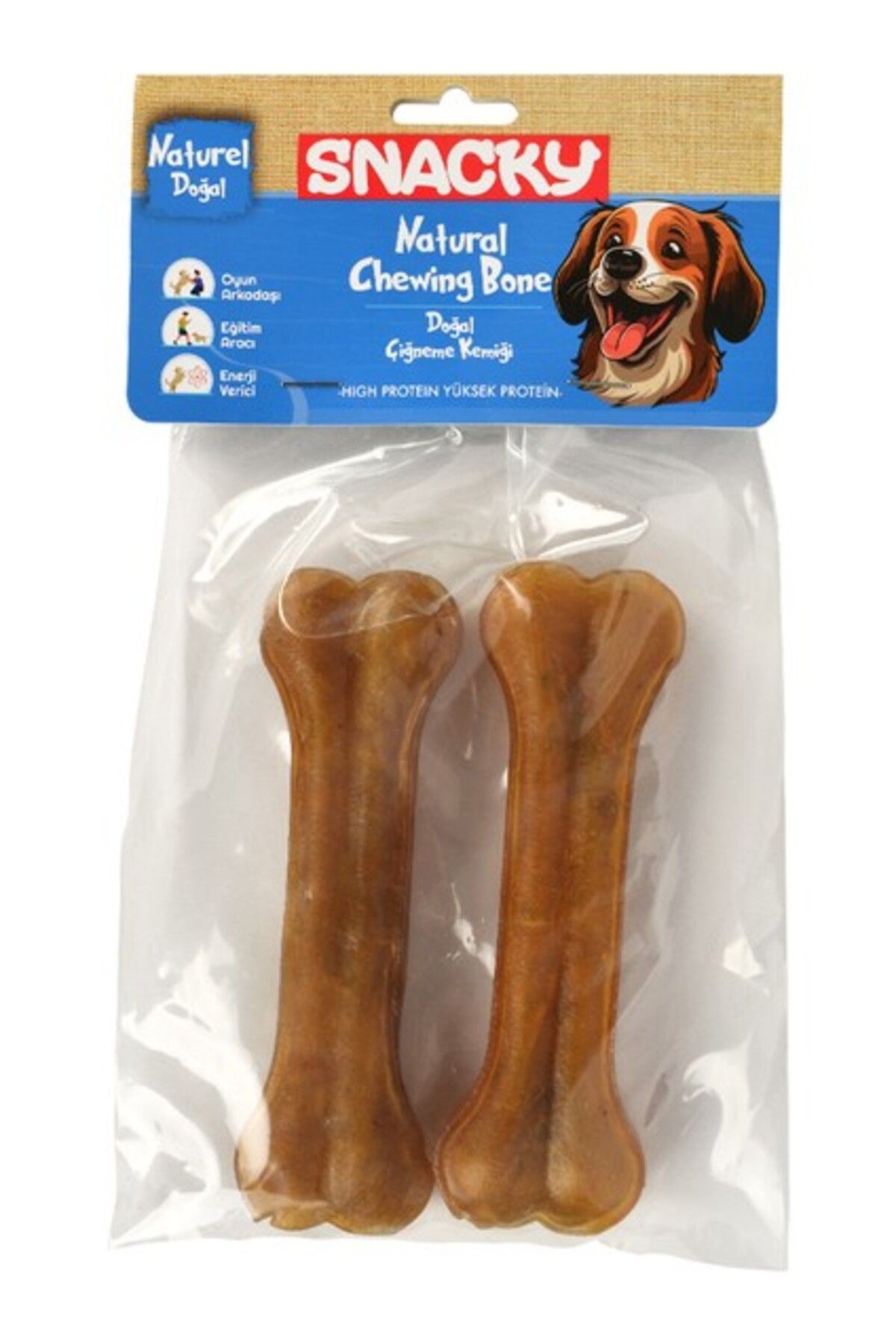 Orqinel Snacky Natural Köpek Çiğneme Kemiği 13 cm 2 Li